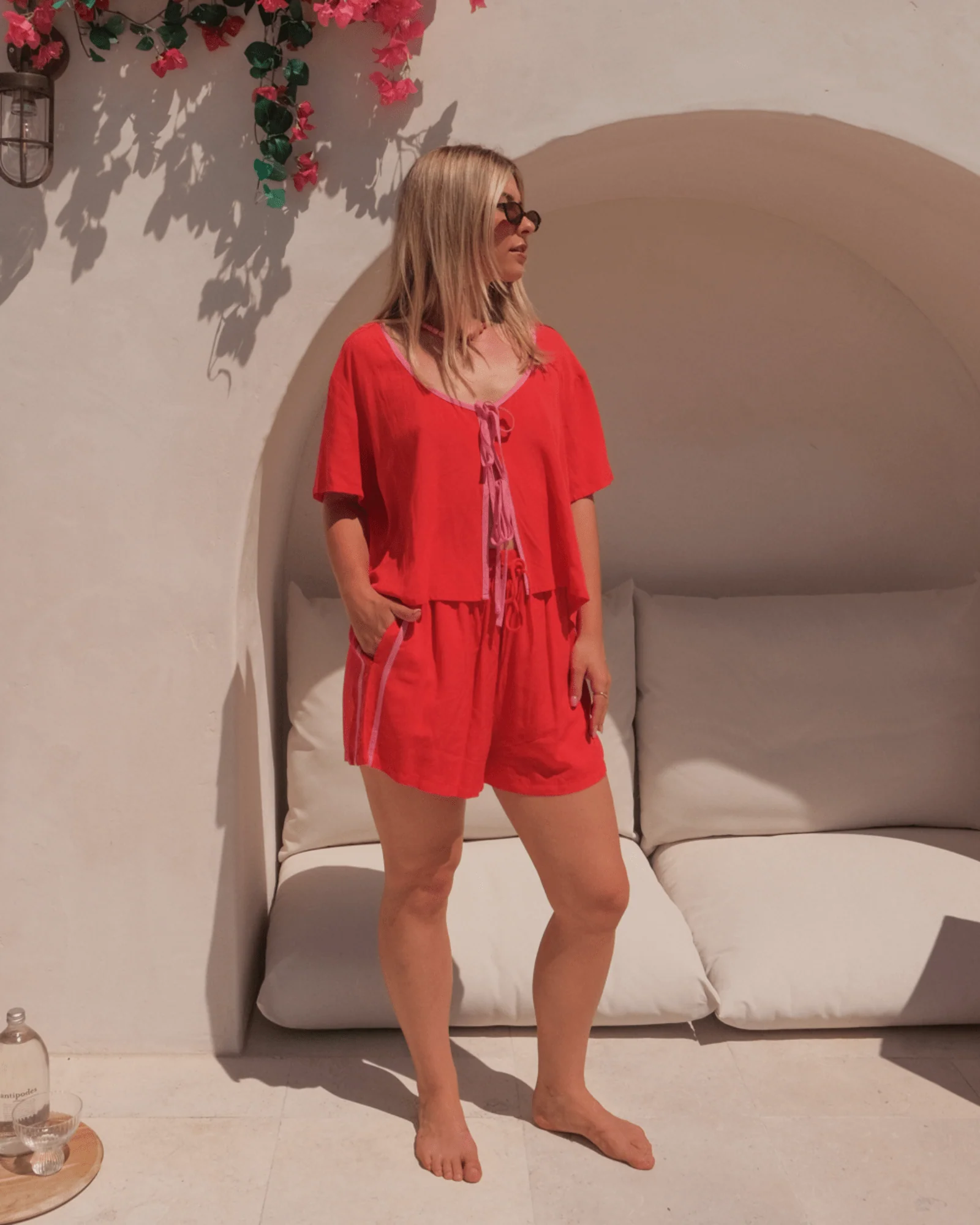 FINAL SALE | Matilda Shorts | Red & Pink - Image 6