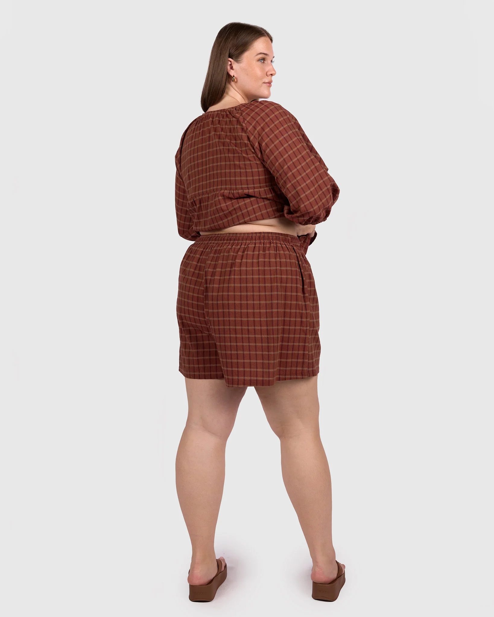 Matilda Shorts | Maple Gingham - Image 3
