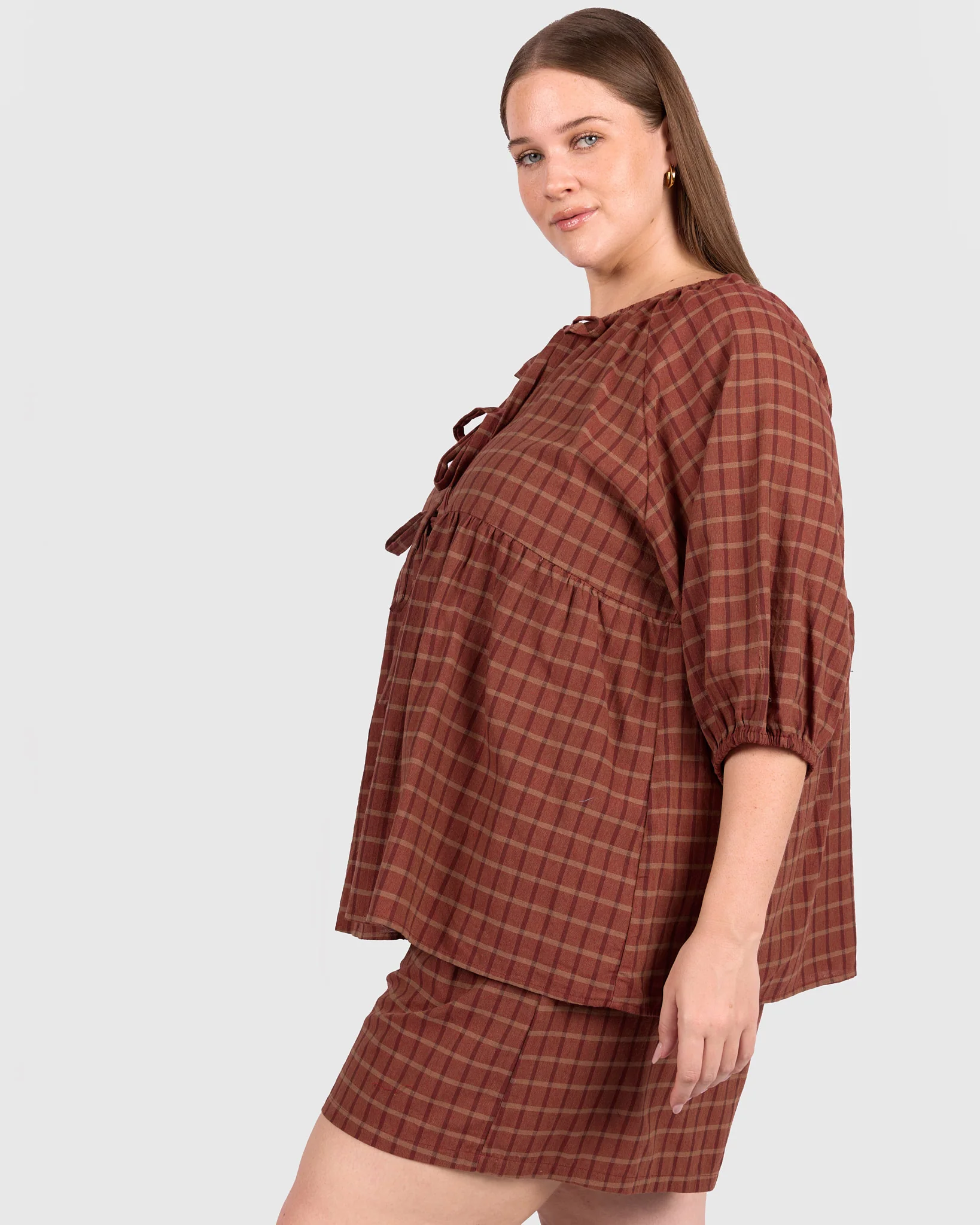 Matilda Shorts | Maple Gingham - Image 4
