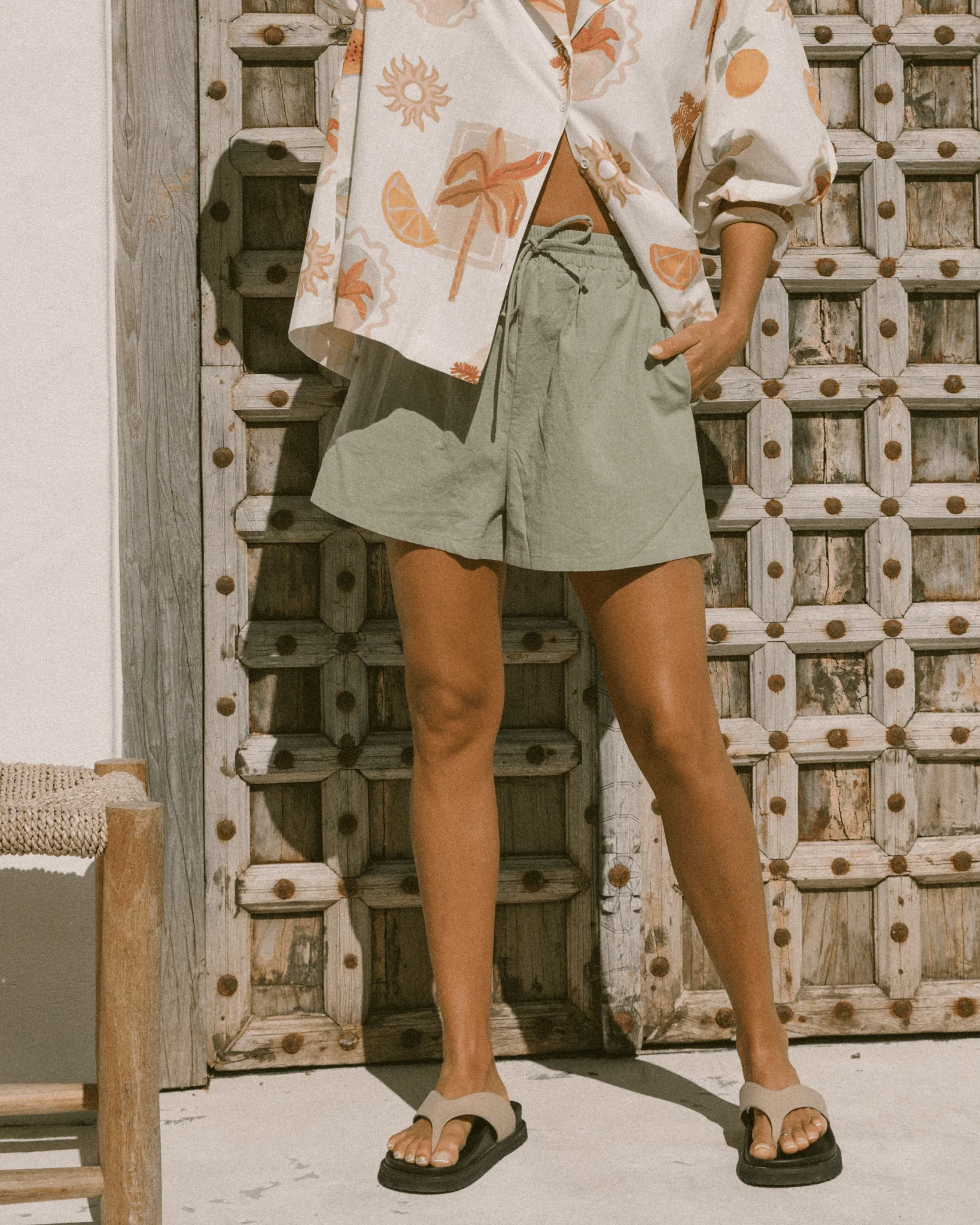 FINAL SALE | Matilda Shorts | Sage Green - Image 5