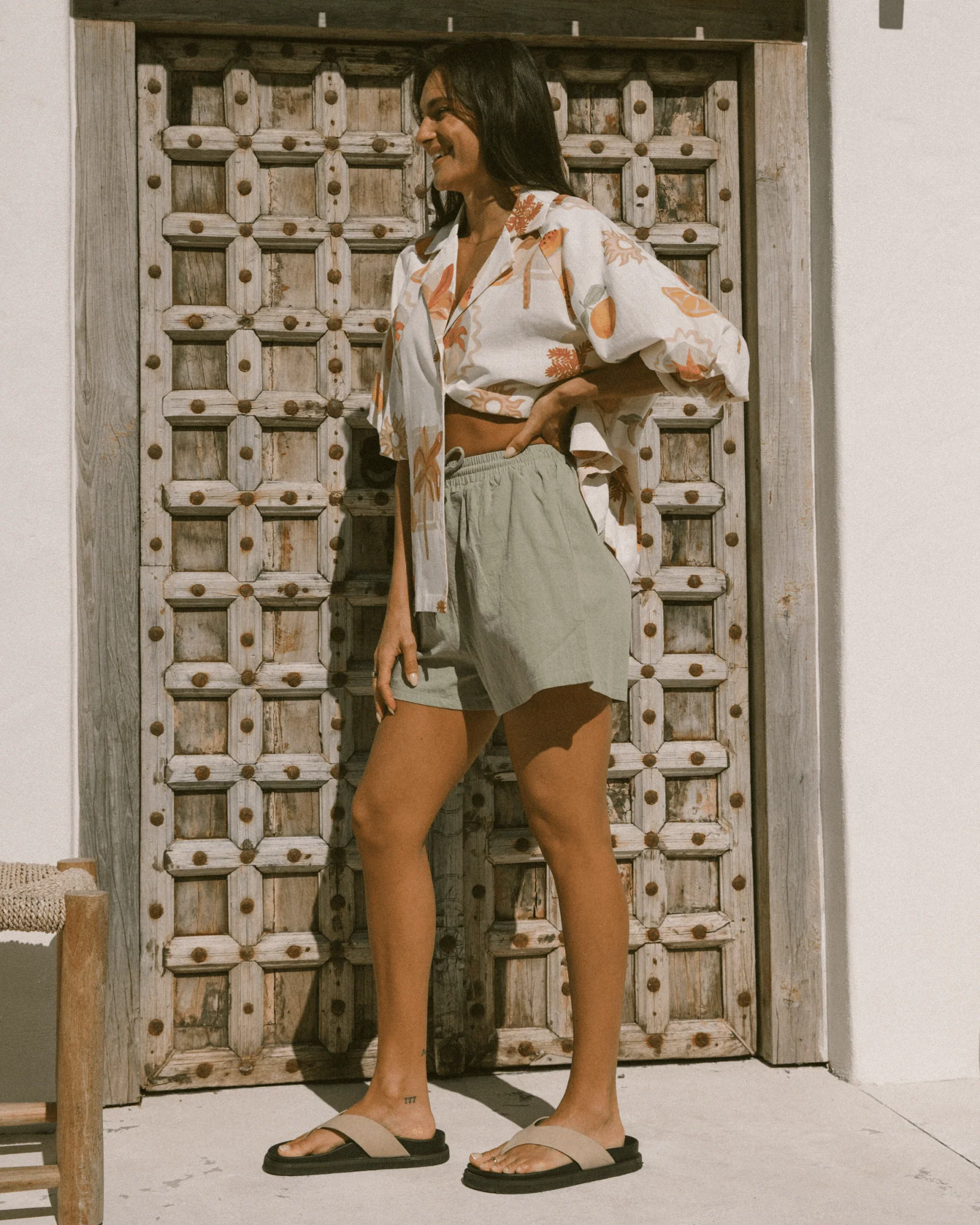 FINAL SALE | Matilda Shorts | Sage Green - Image 6