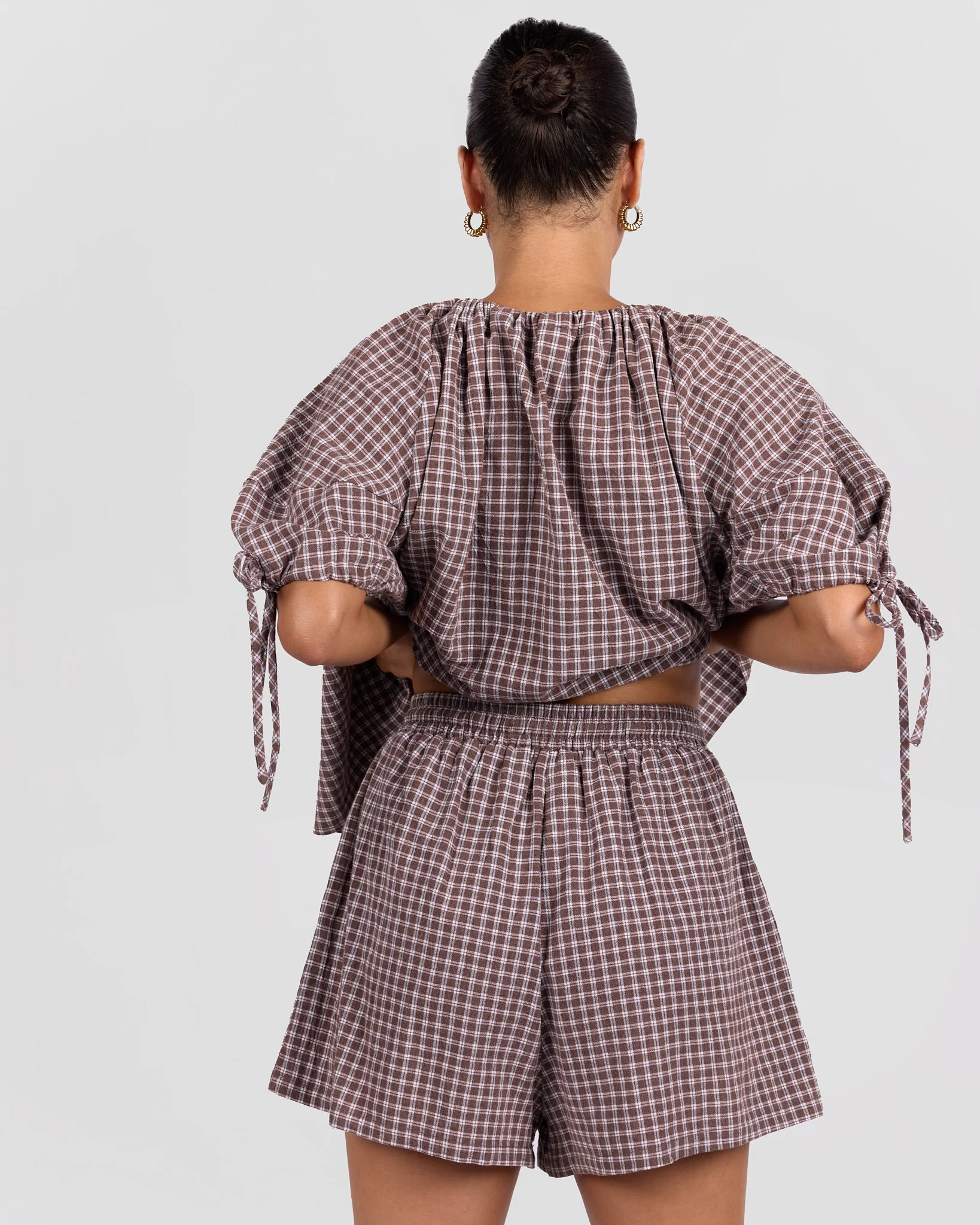 Matilda Shorts | Walnut Gingham - Image 3