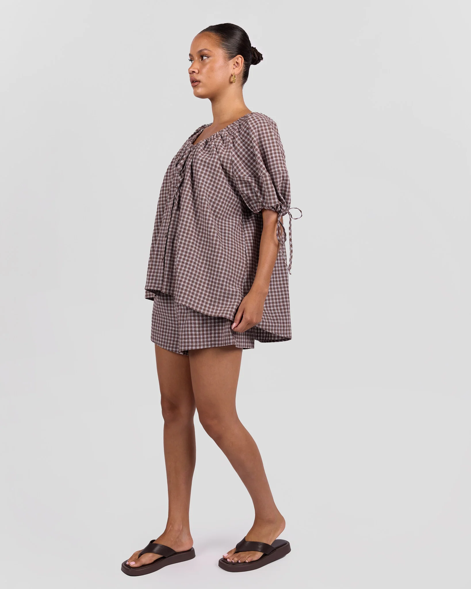 Matilda Shorts | Walnut Gingham - Image 8