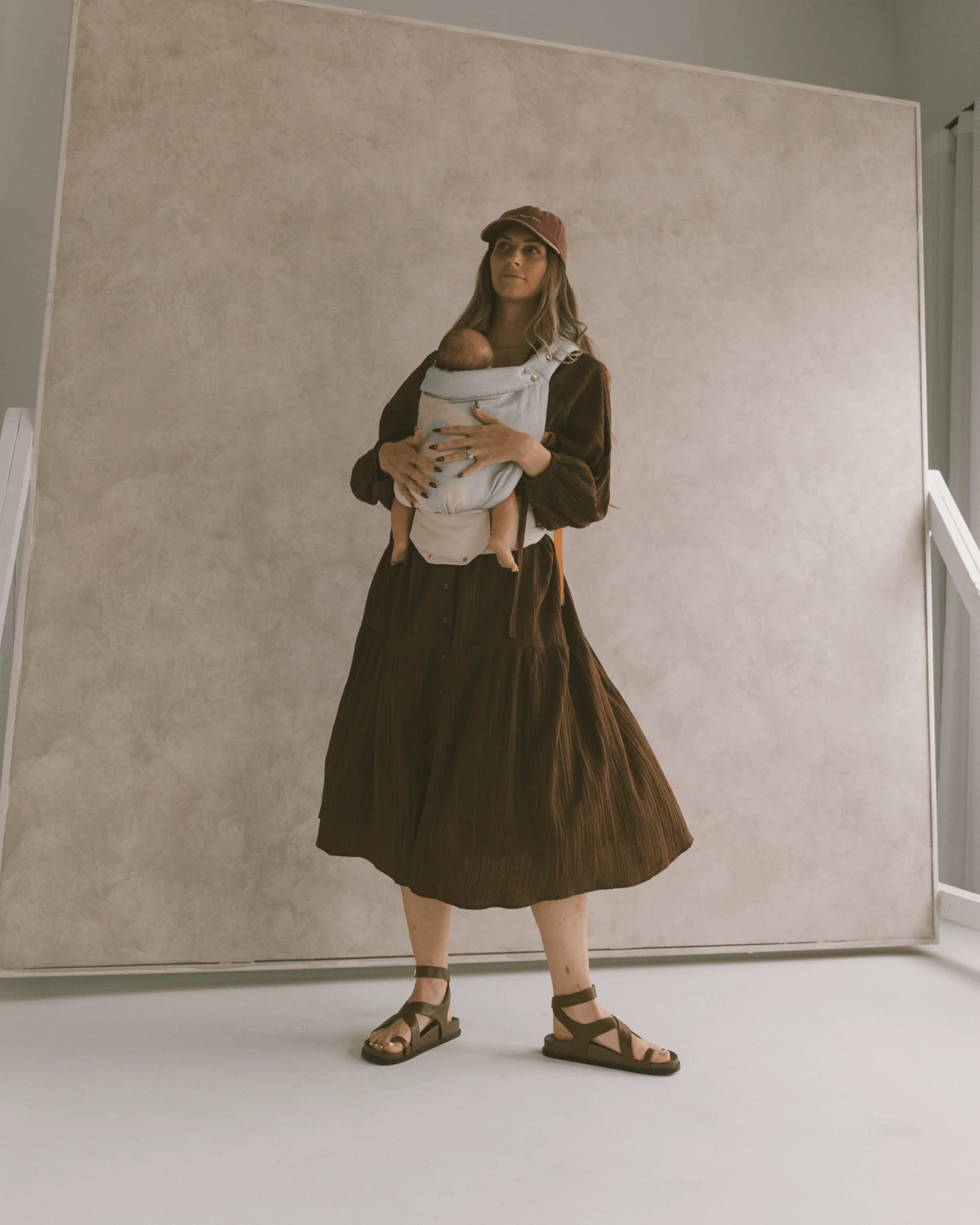 FINAL SALE | Maxi Ruby Smock Dress | Brown Crepe - Image 7
