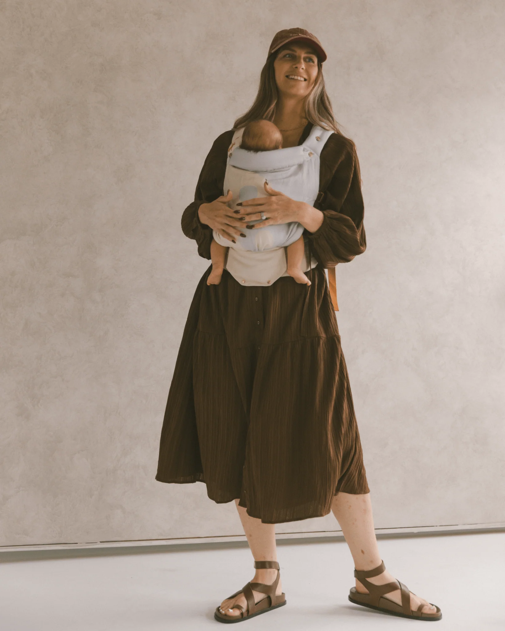 FINAL SALE | Maxi Ruby Smock Dress | Brown Crepe - Image 8