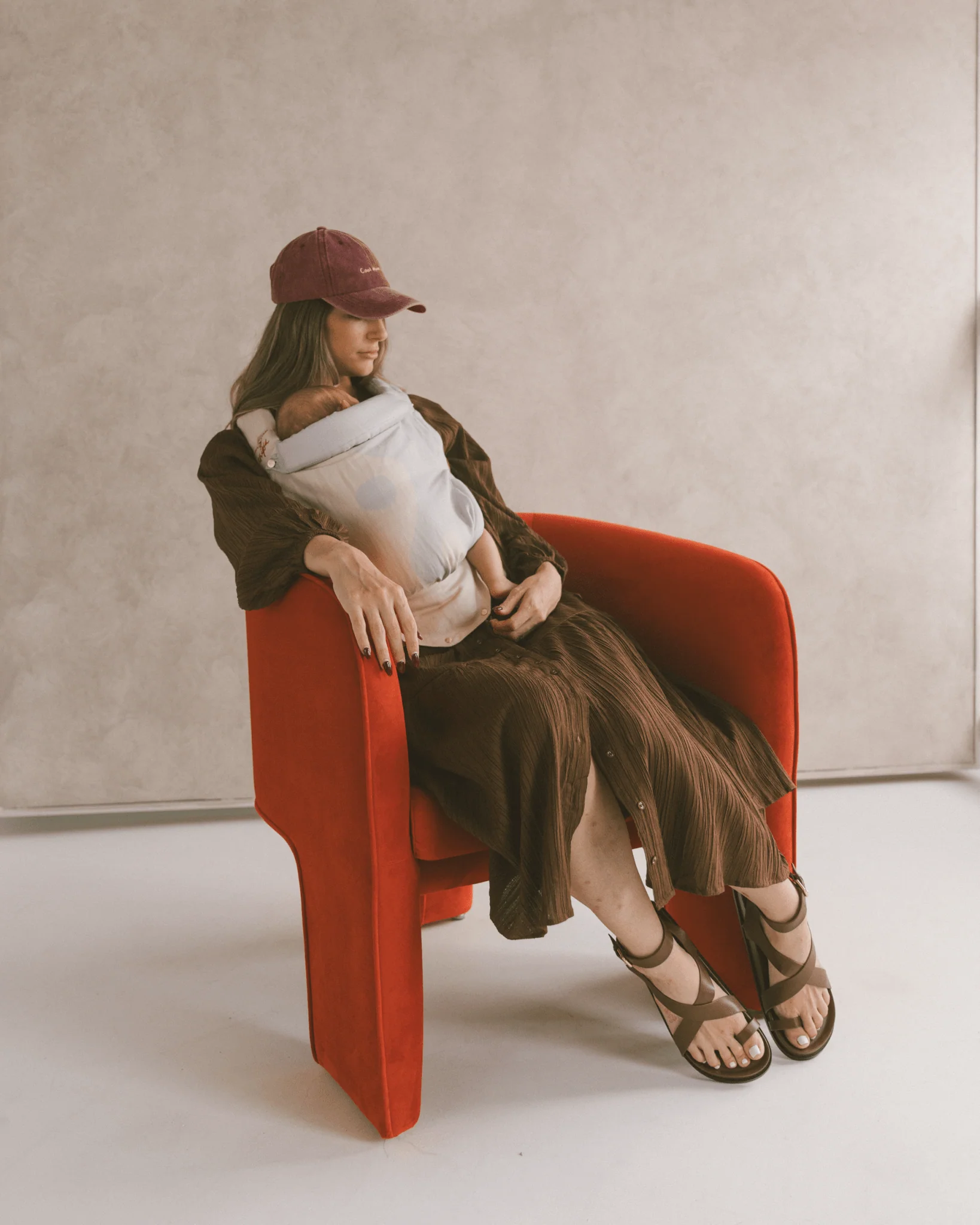 FINAL SALE | Maxi Ruby Smock Dress | Brown Crepe - Image 9