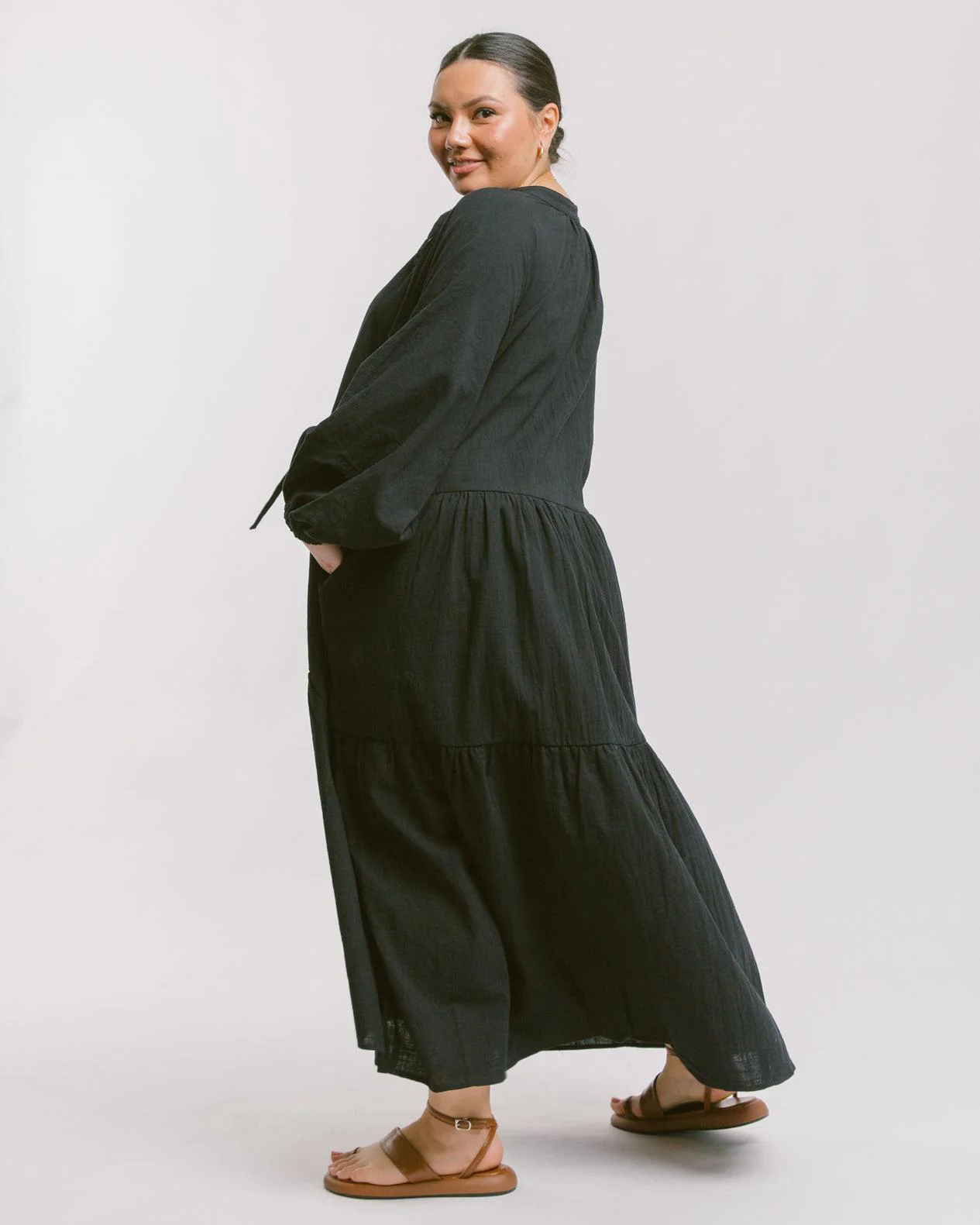 Maxi Avalon Smock Dress | Jett - Image 10