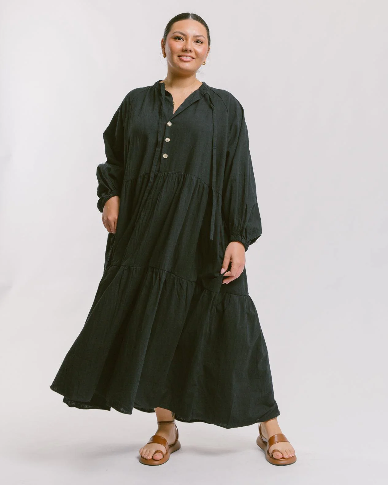 Maxi Avalon Smock Dress | Jett - Image 8
