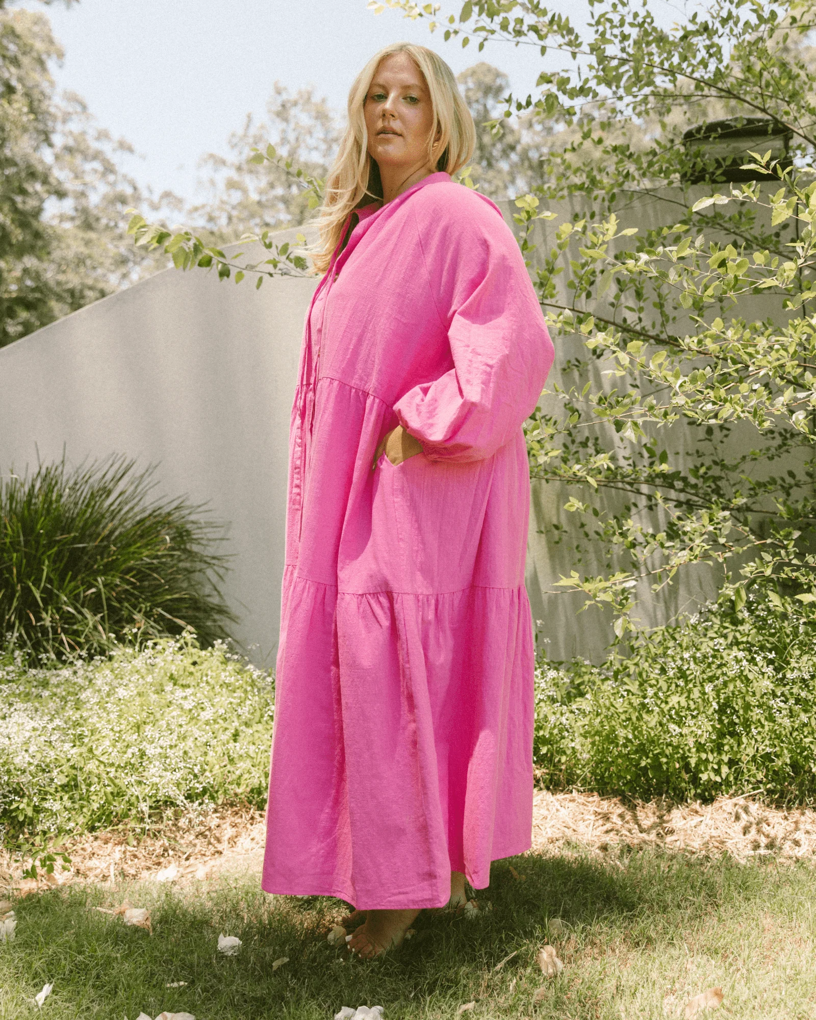Maxi Avalon Smock Dress | Pink - Image 5