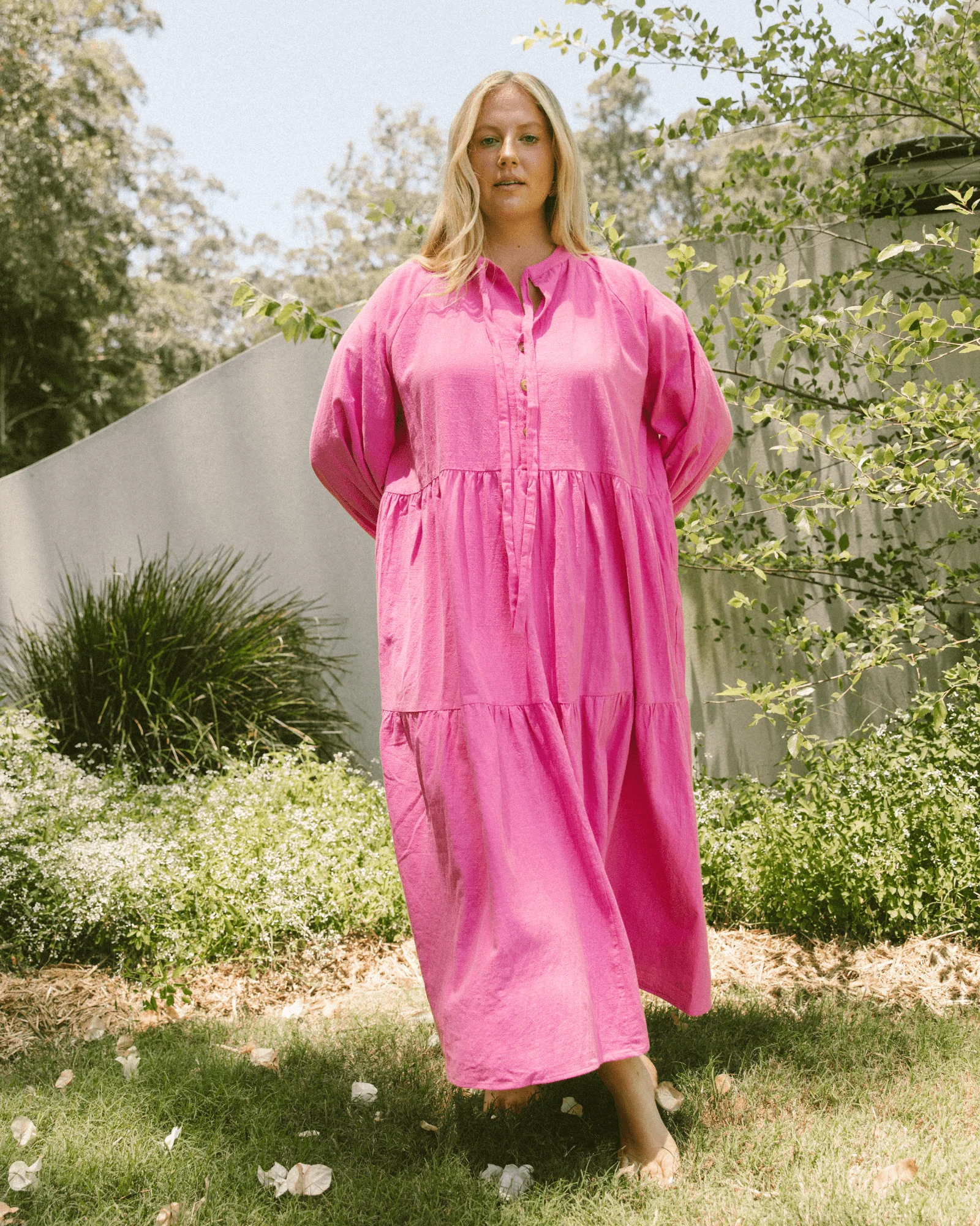 Maxi Avalon Smock Dress | Pink - Image 6