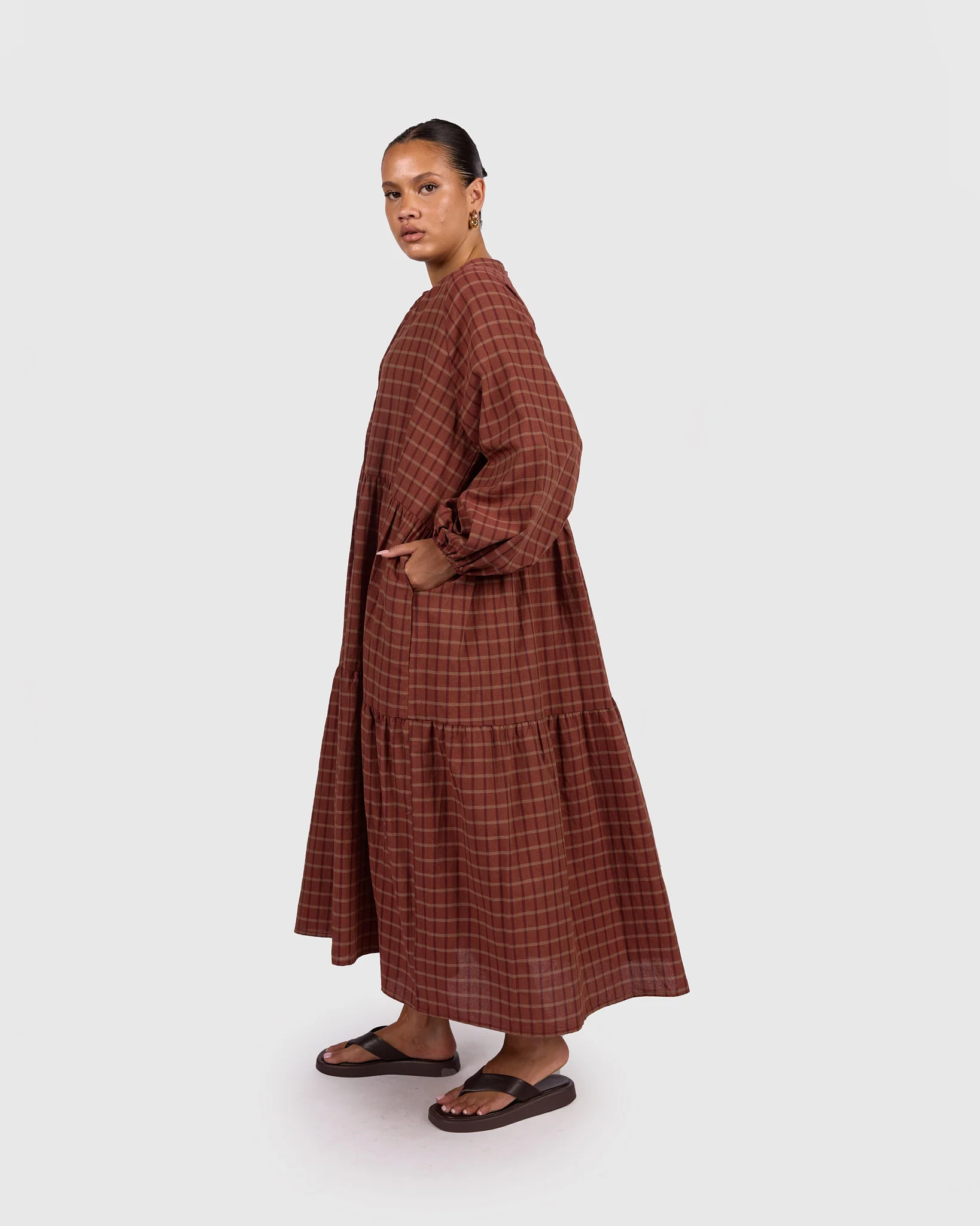 Maxi Avalon Smock | Maple Gingham - Image 2