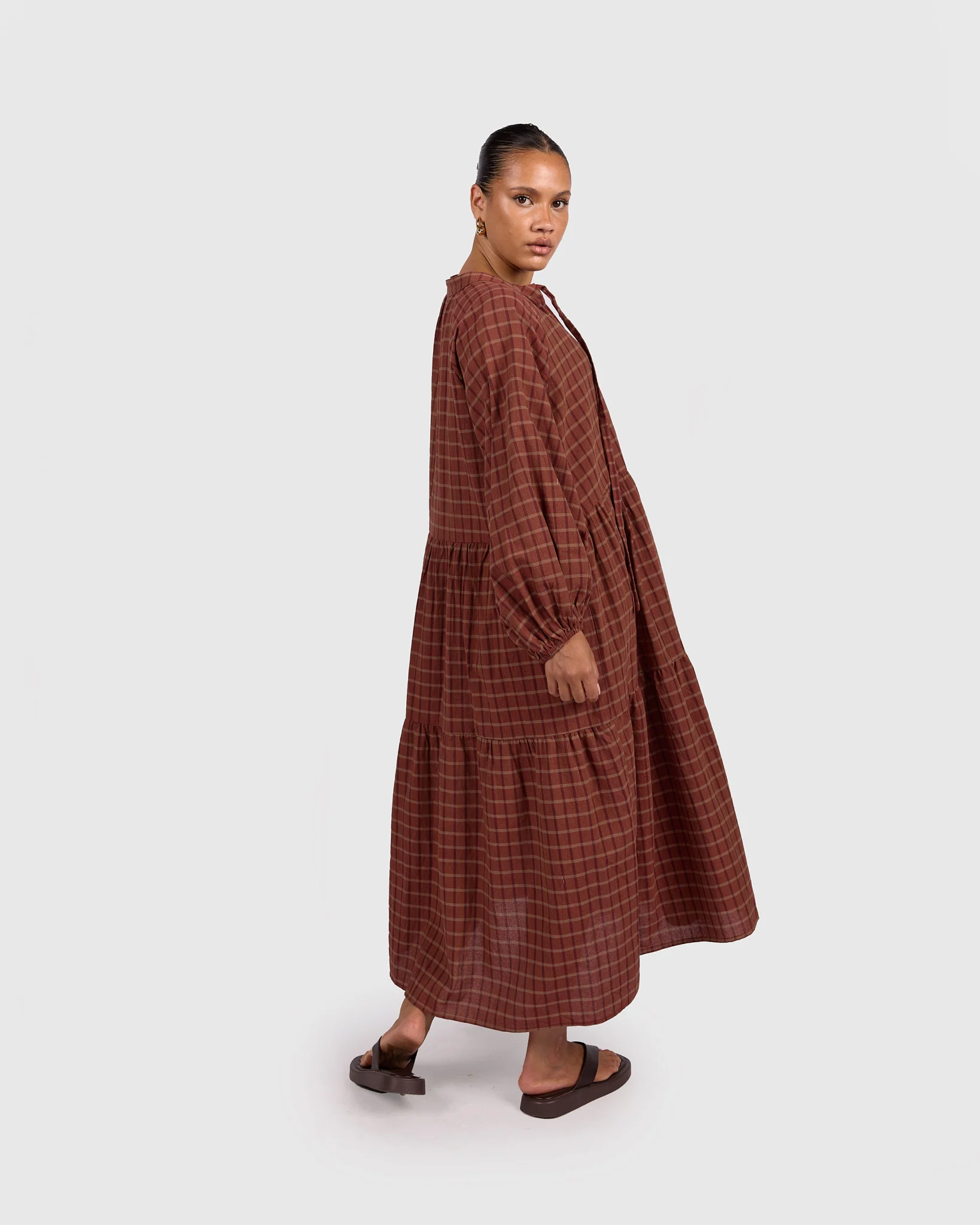 Maxi Avalon Smock | Maple Gingham - Image 4