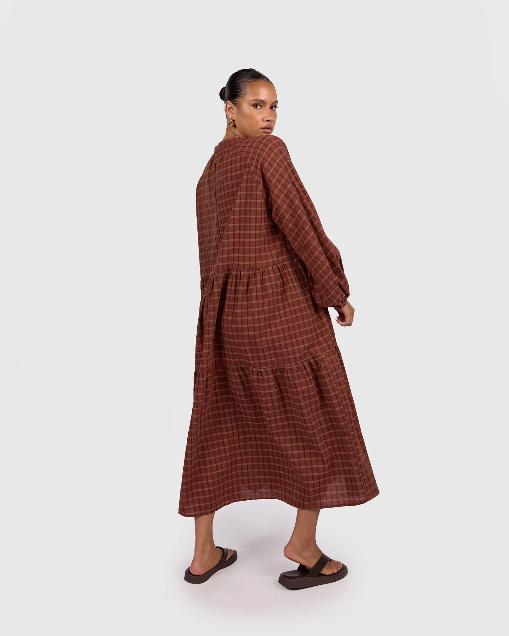 Maxi Avalon Smock | Maple Gingham - Image 5