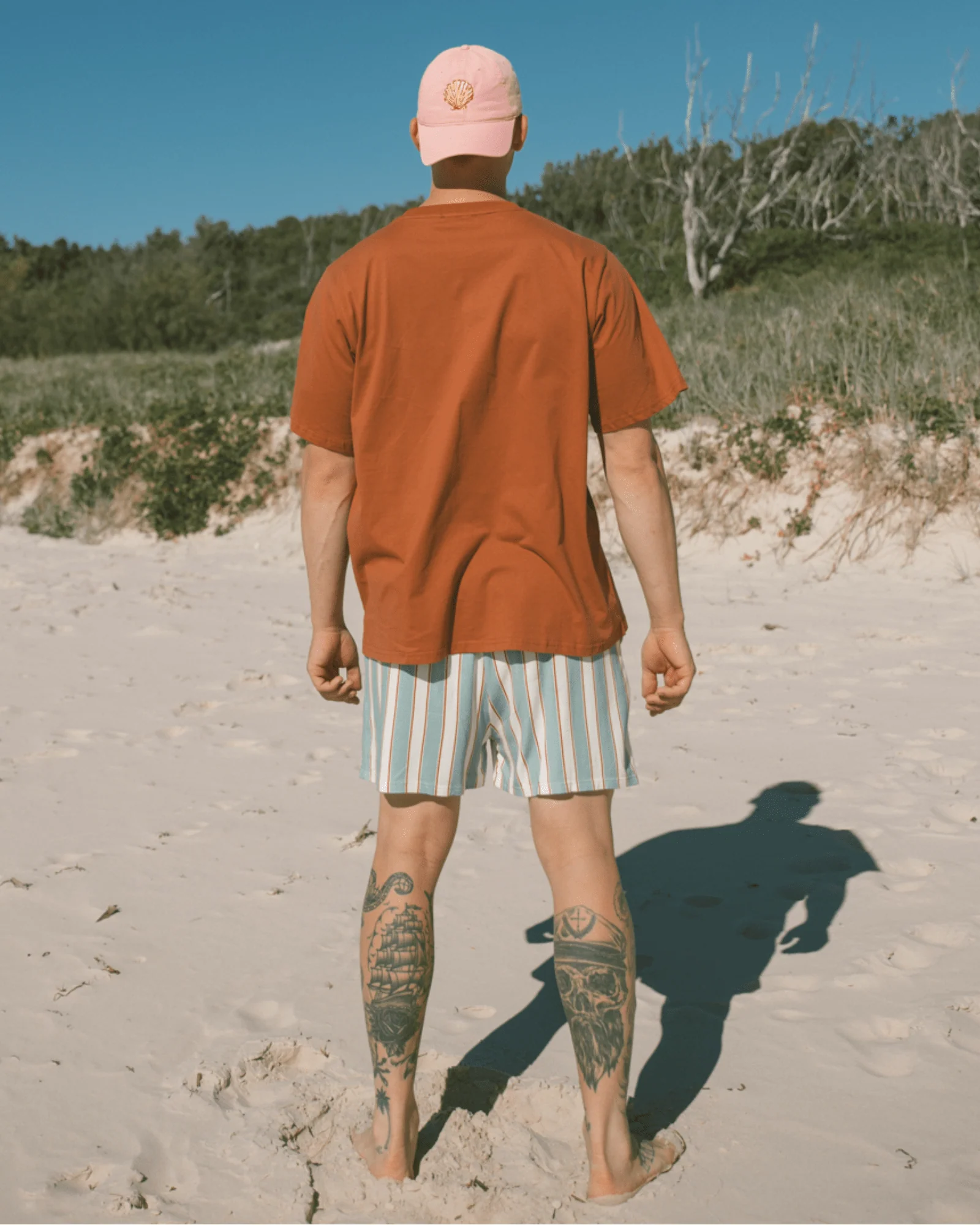 FINAL SALE | Mens PJ Shorts | Stripe - Image 10