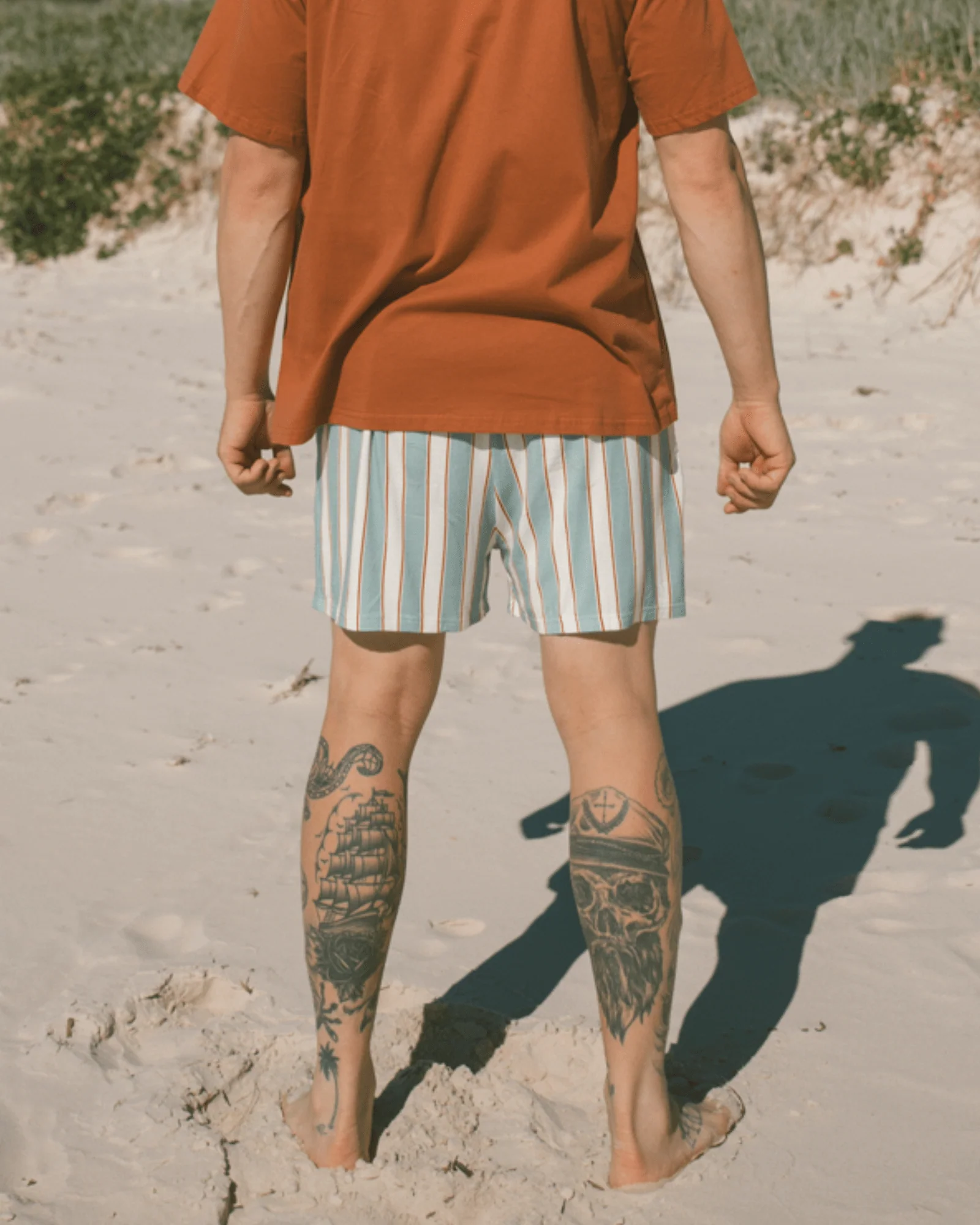 FINAL SALE | Mens PJ Shorts | Stripe - Image 3