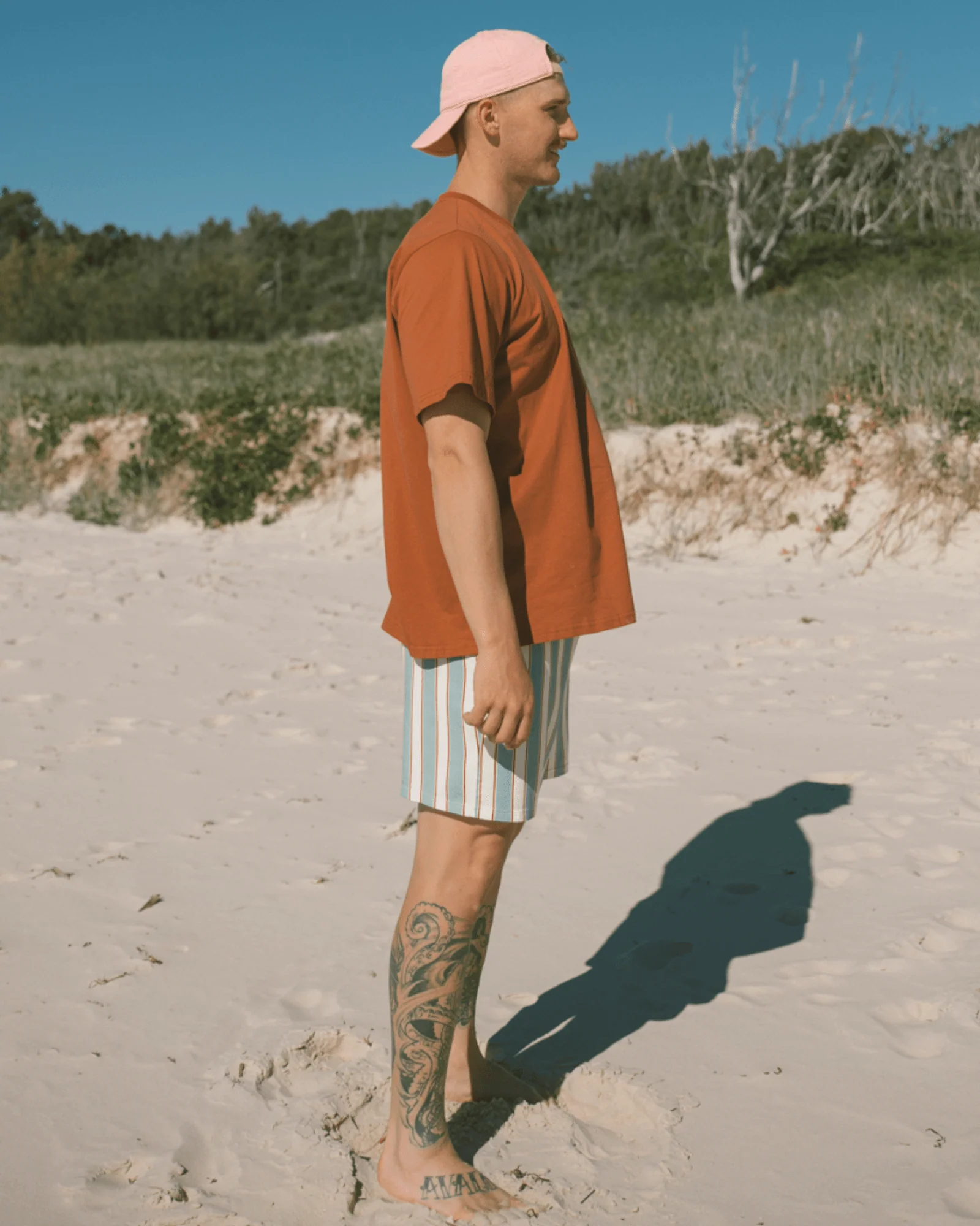 FINAL SALE | Mens PJ Shorts | Stripe - Image 8