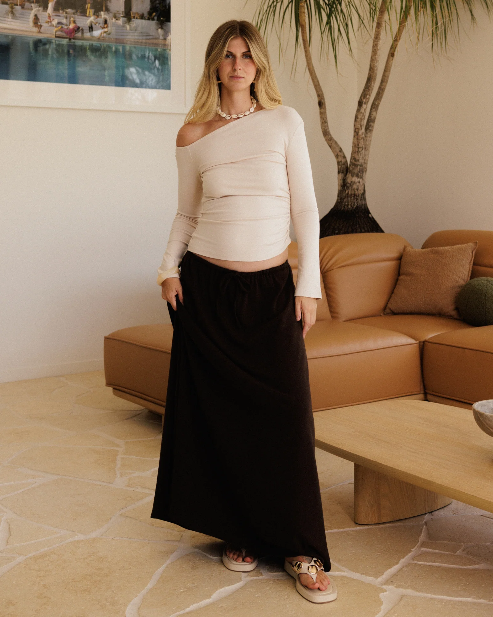 Mia A-Line Skirt | Chocolate
