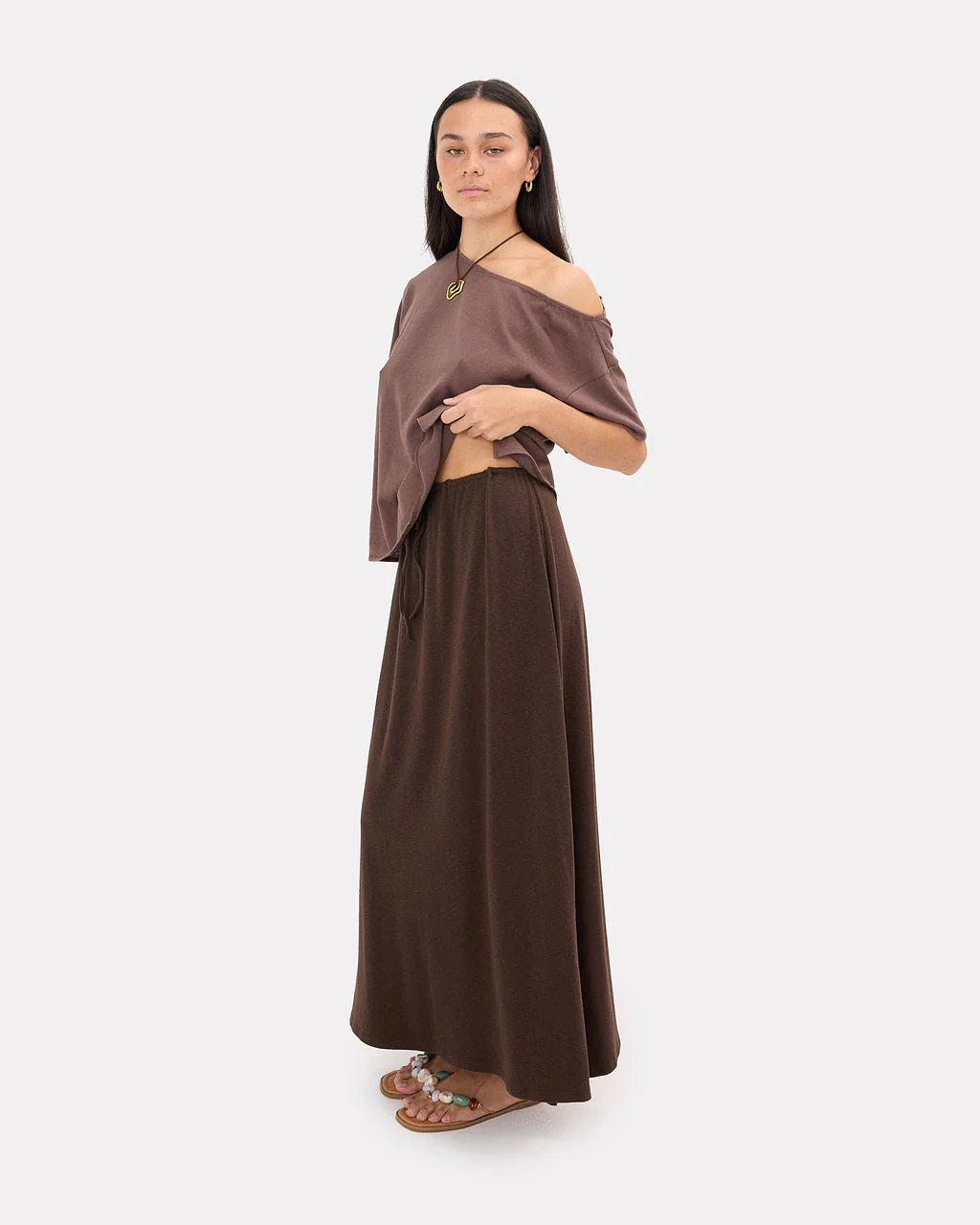 Mia A-Line Skirt | Chocolate - Image 4