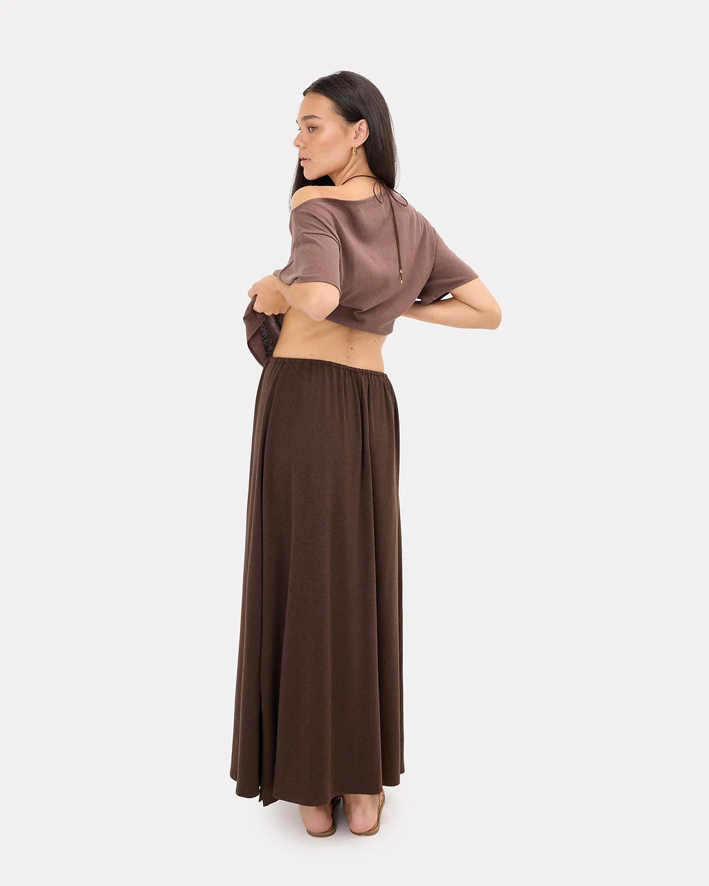 Mia A-Line Skirt | Chocolate - Image 5