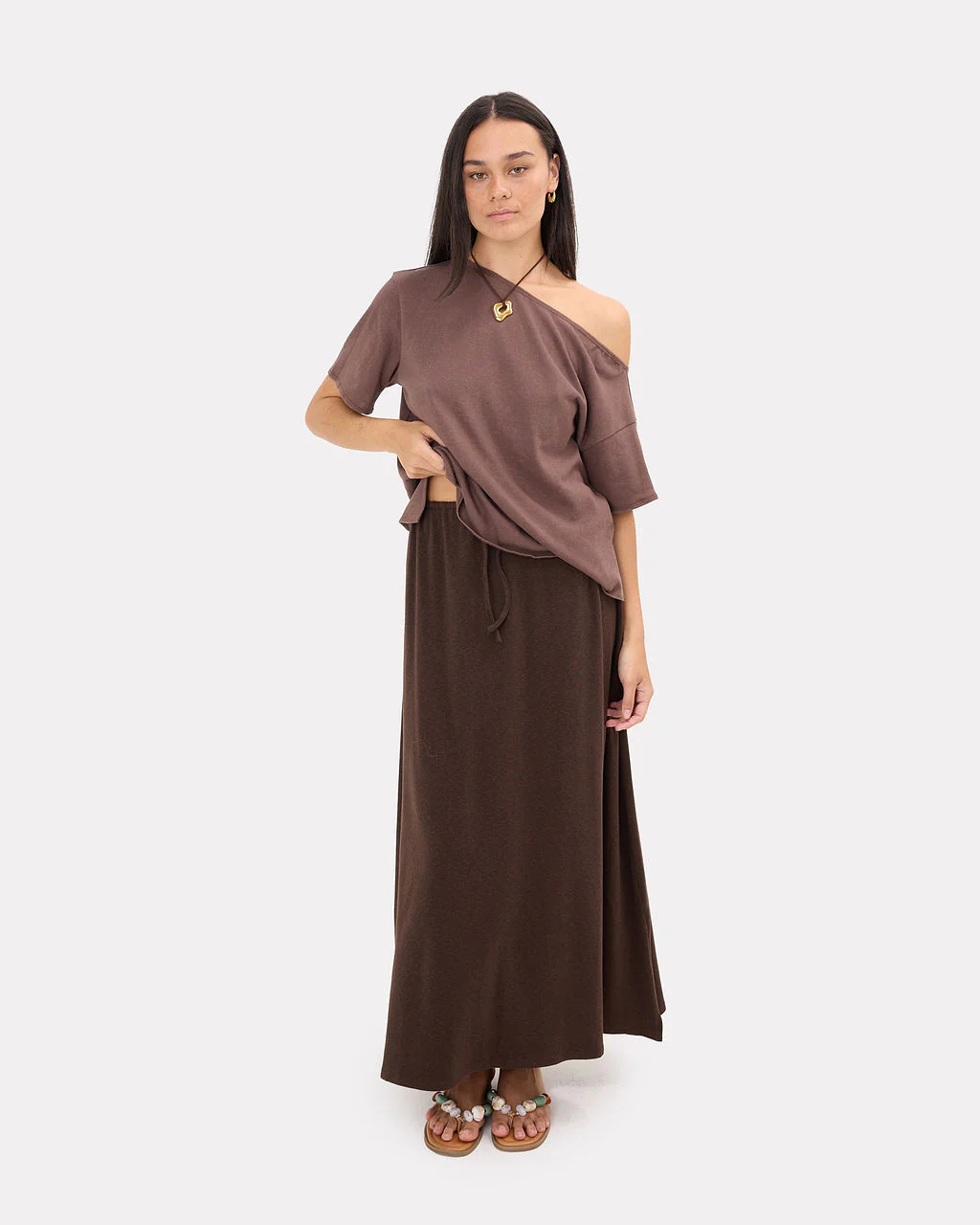 Mia A-Line Skirt | Chocolate - Image 6