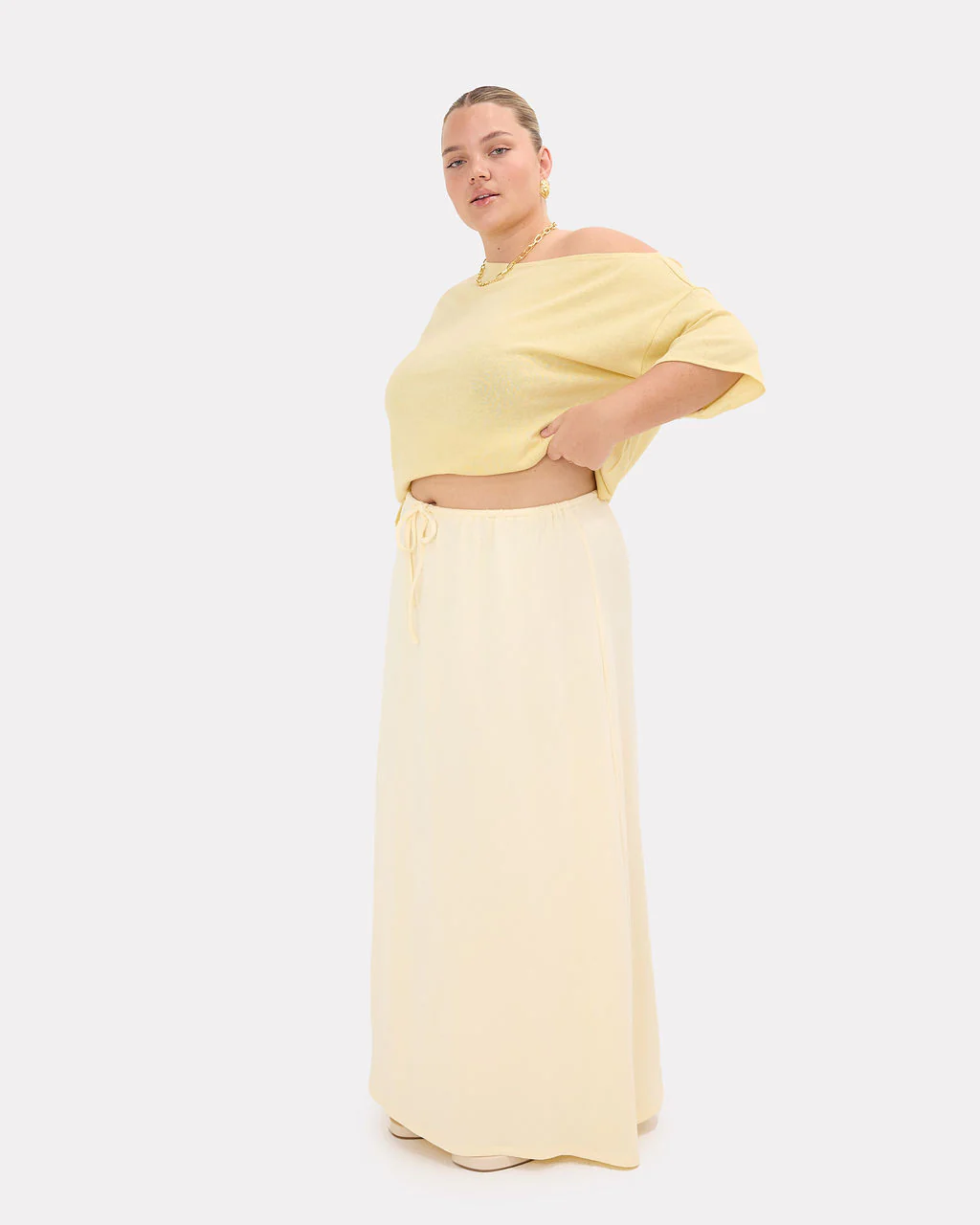 Mia A-Line Skirt | Lemon - Image 5