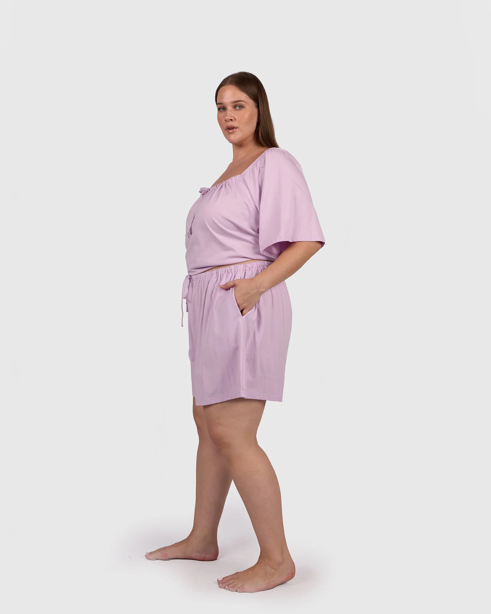 Ocean PJ Shorts | Lilac Mist - Image 8