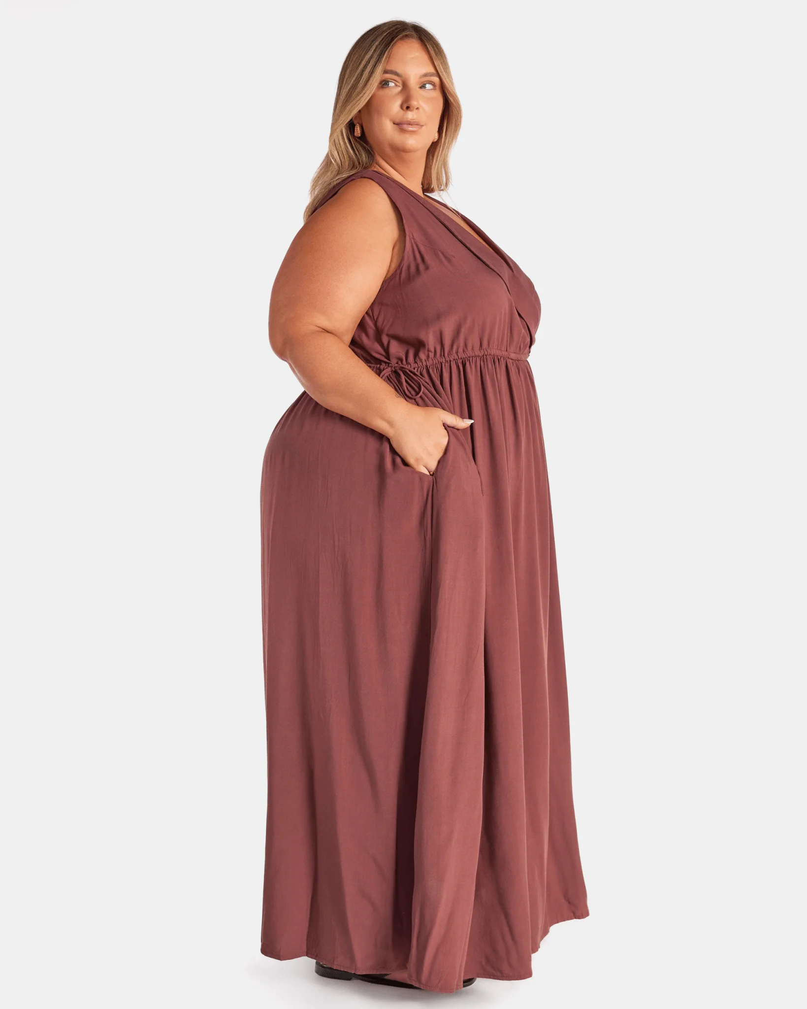 Olivia Maxi Dress | Brown - Image 5