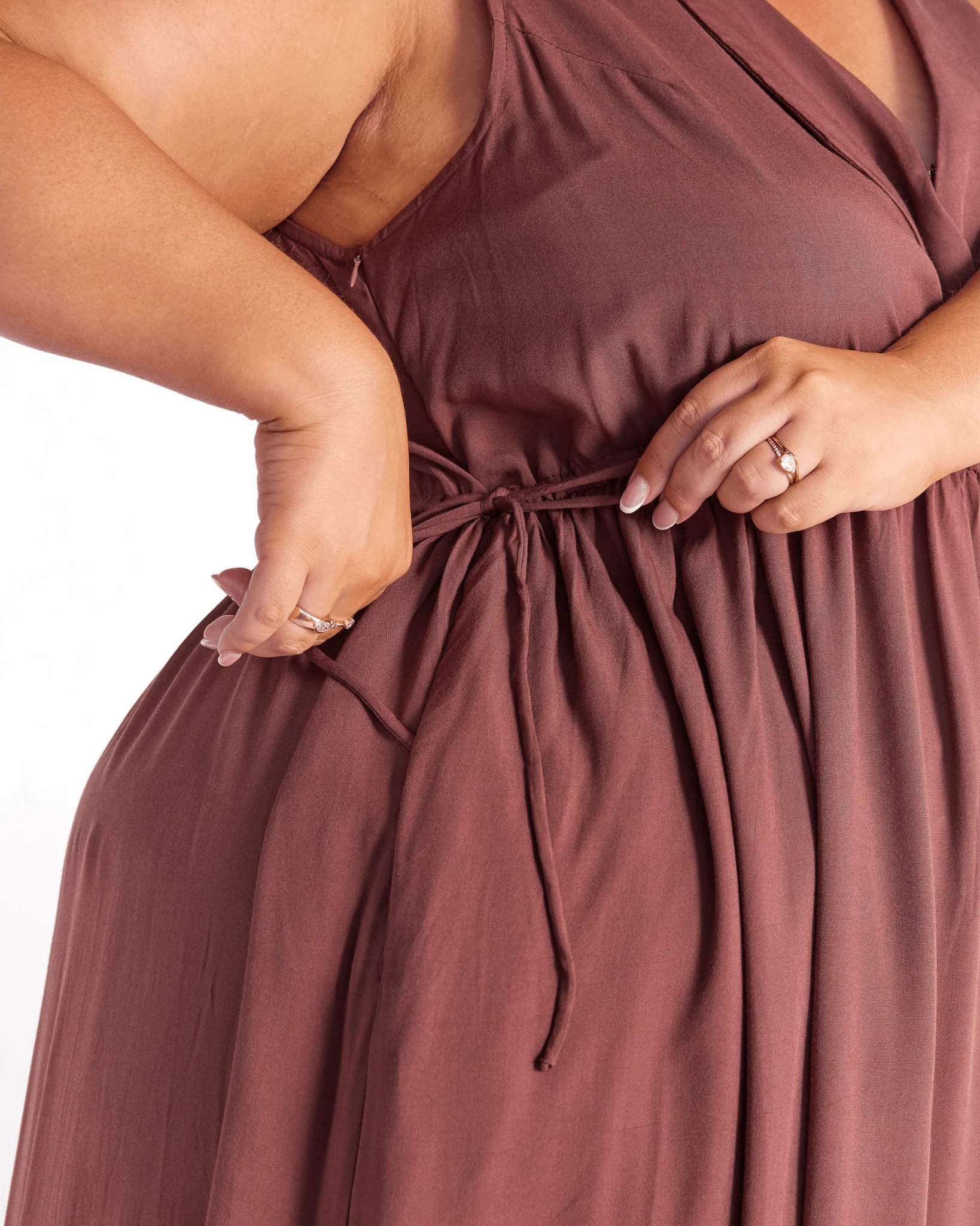 Olivia Maxi Dress | Brown - Image 7