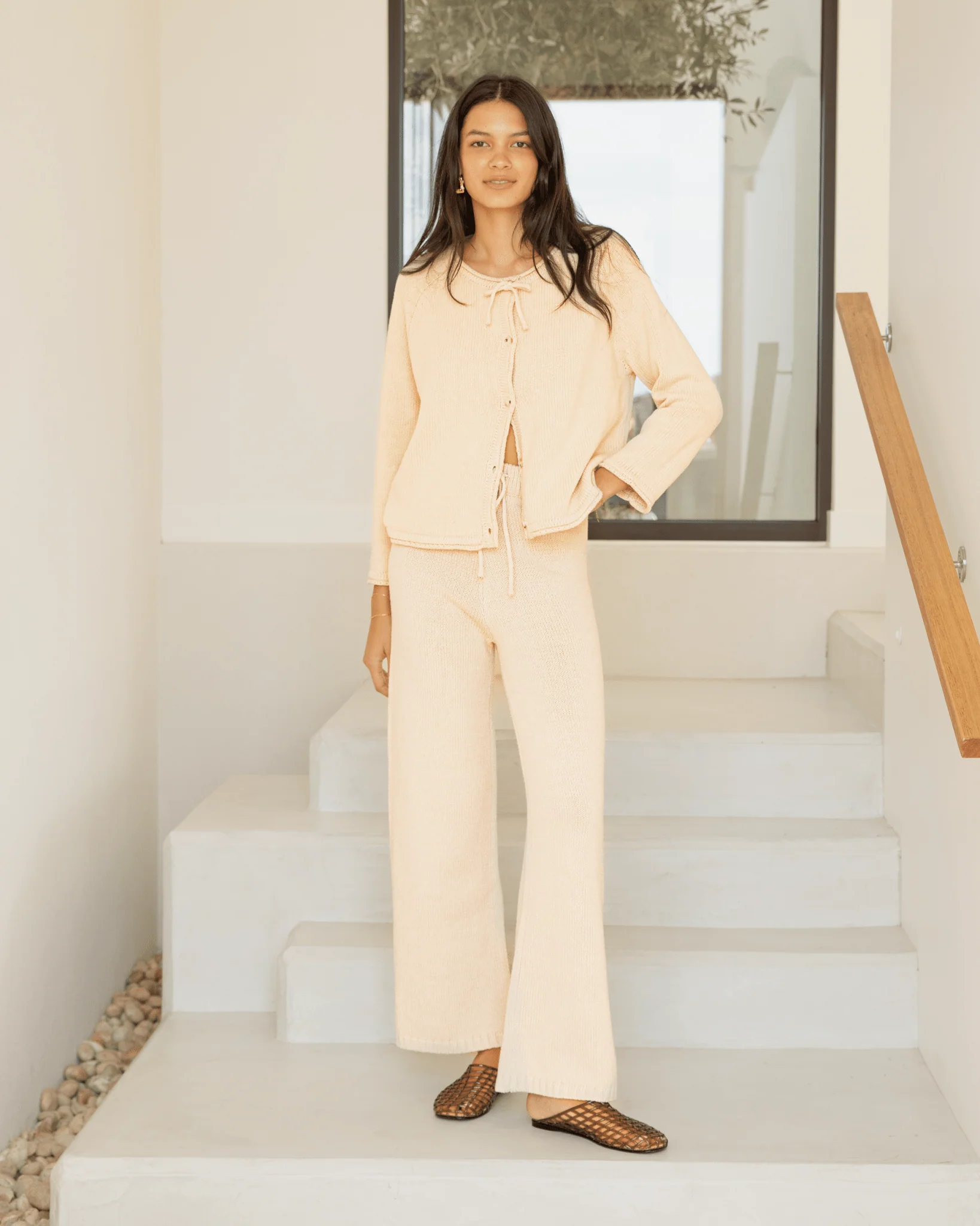 FINAL SALE | Petria Knit Pants | Beige - Image 4