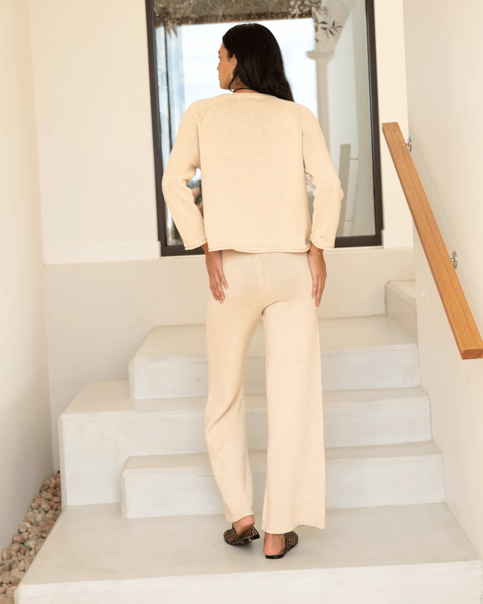 FINAL SALE | Petria Knit Pants | Beige - Image 7