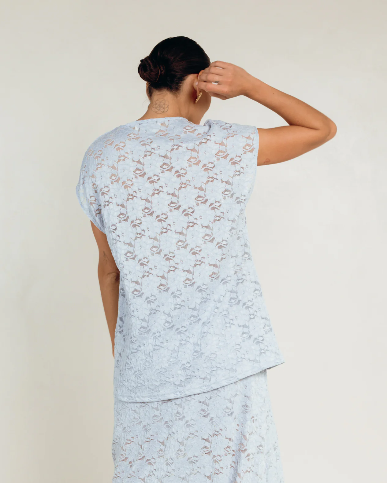 Poppy Lace Top | Blue Lace - Image 3