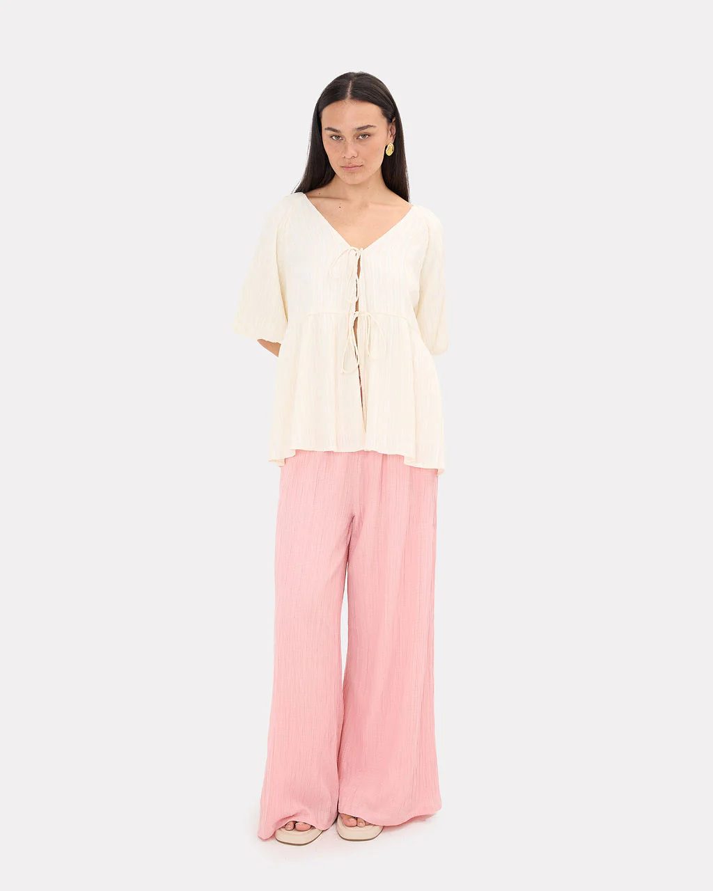 Posey Pants | Pink Crepe - Image 2