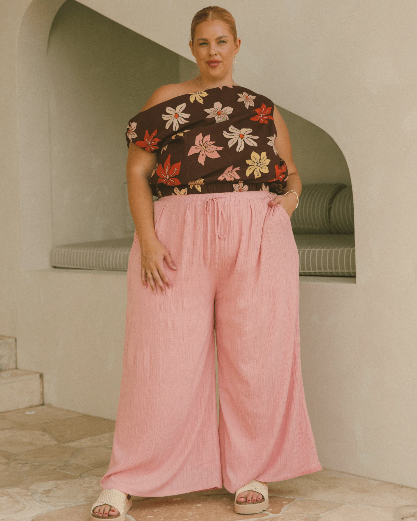 Posey Pants | Pink Crepe - Image 6