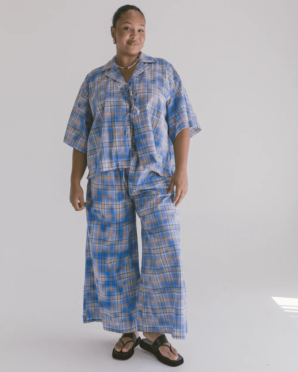 FINAL SALE | Posey Pants | Blue Ridge Gingham - Image 3