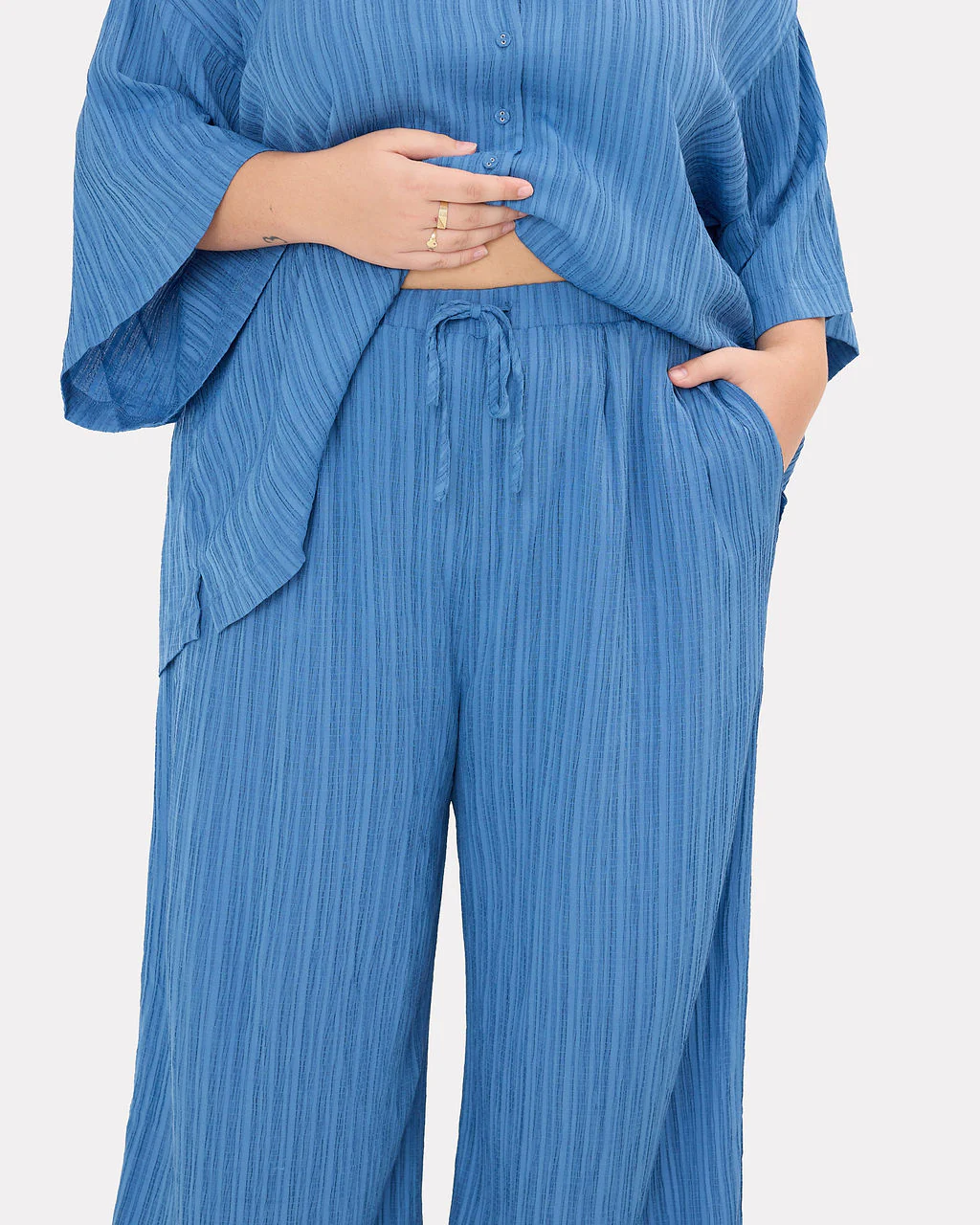Posey Pants | Dark Blue Crepe - Image 2