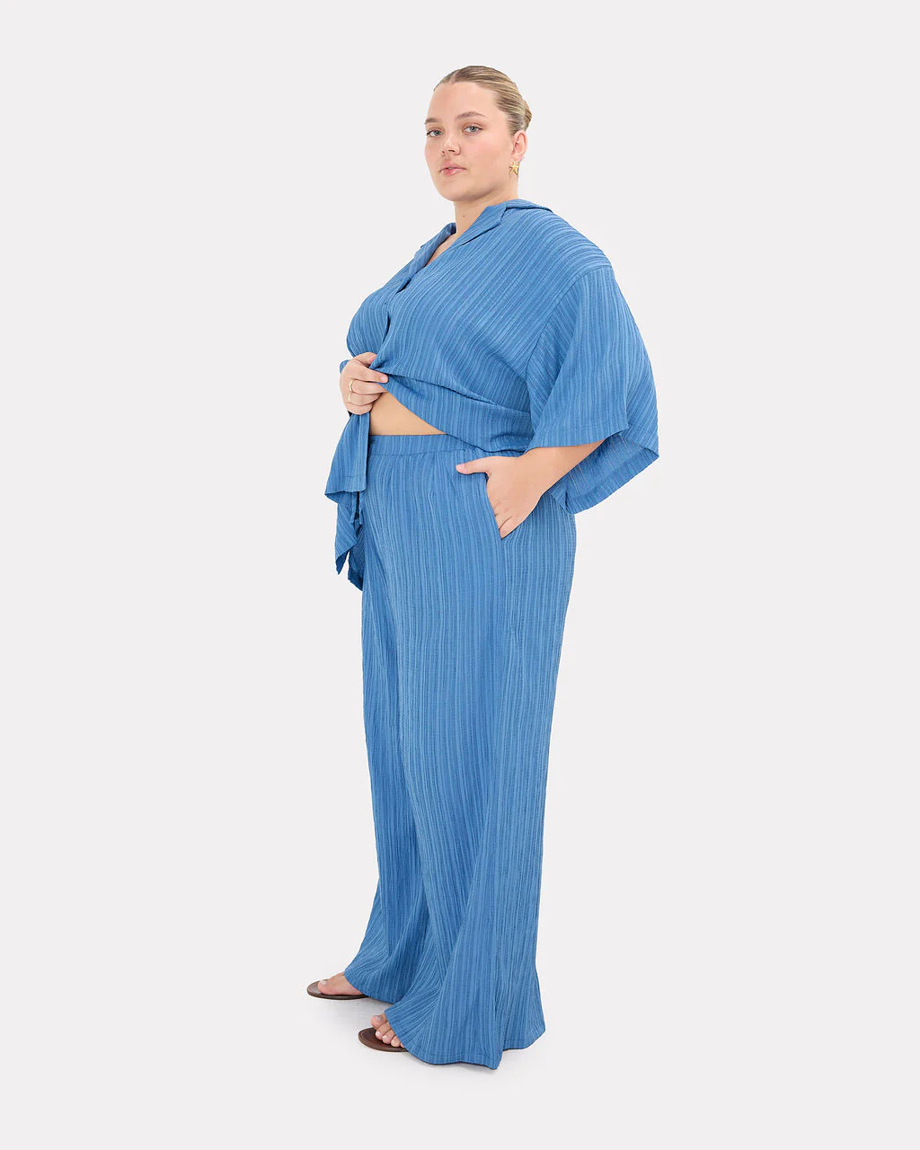 Posey Pants | Dark Blue Crepe - Image 3