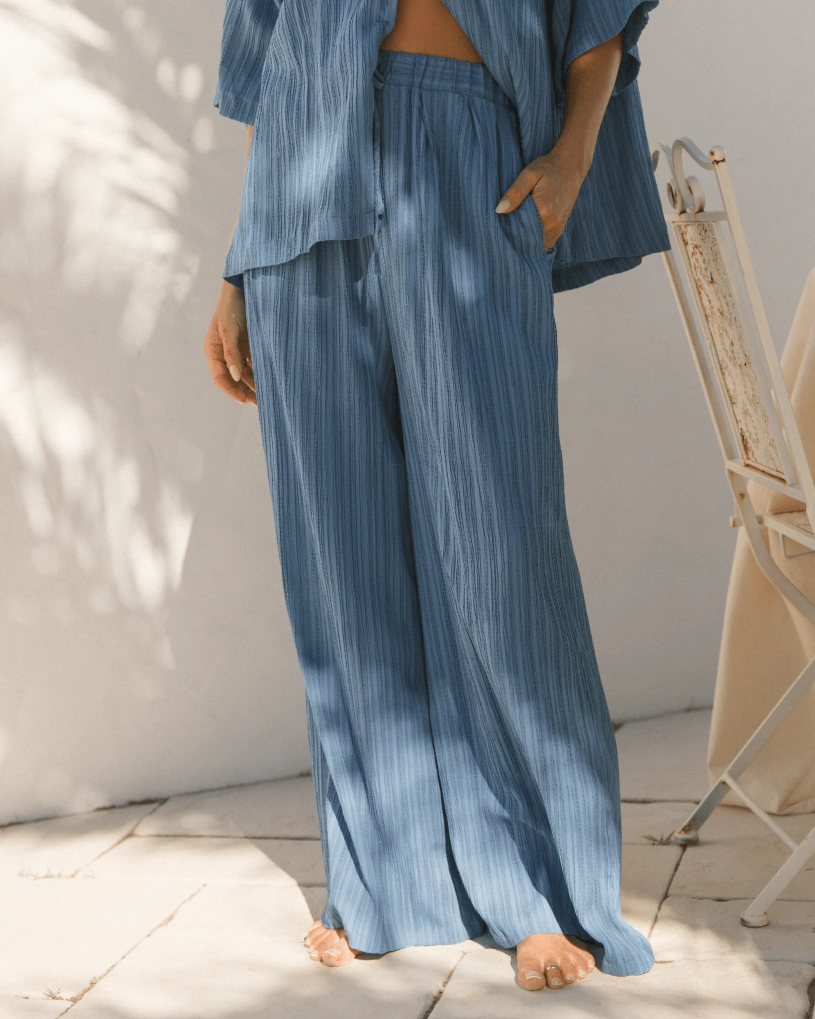 Posey Pants | Dark Blue Crepe - Image 6