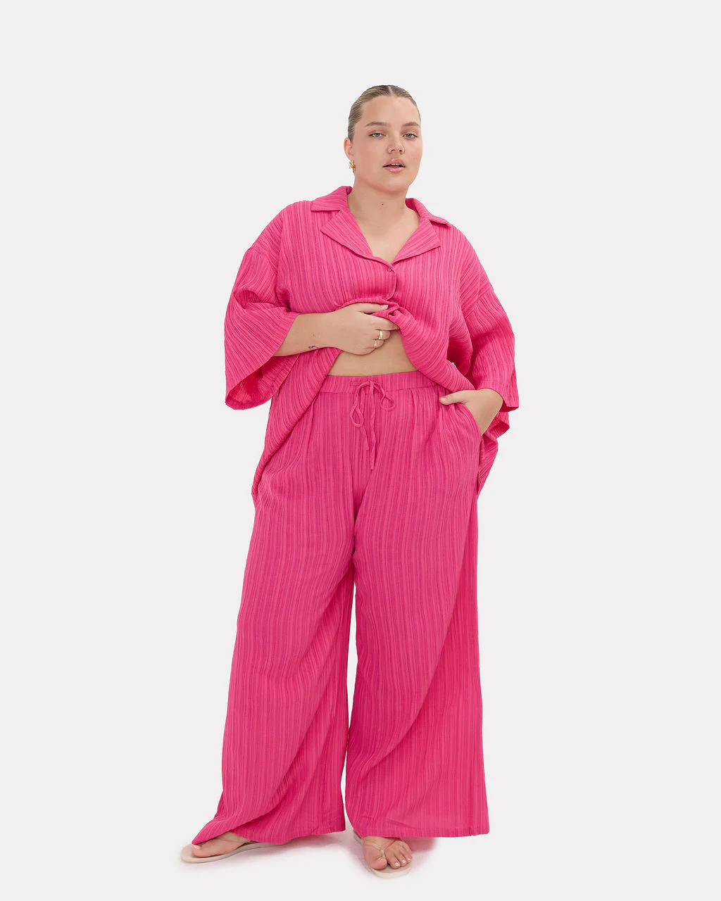 FINAL SALE | Posey Pants | Flamingo Crepe - Image 2
