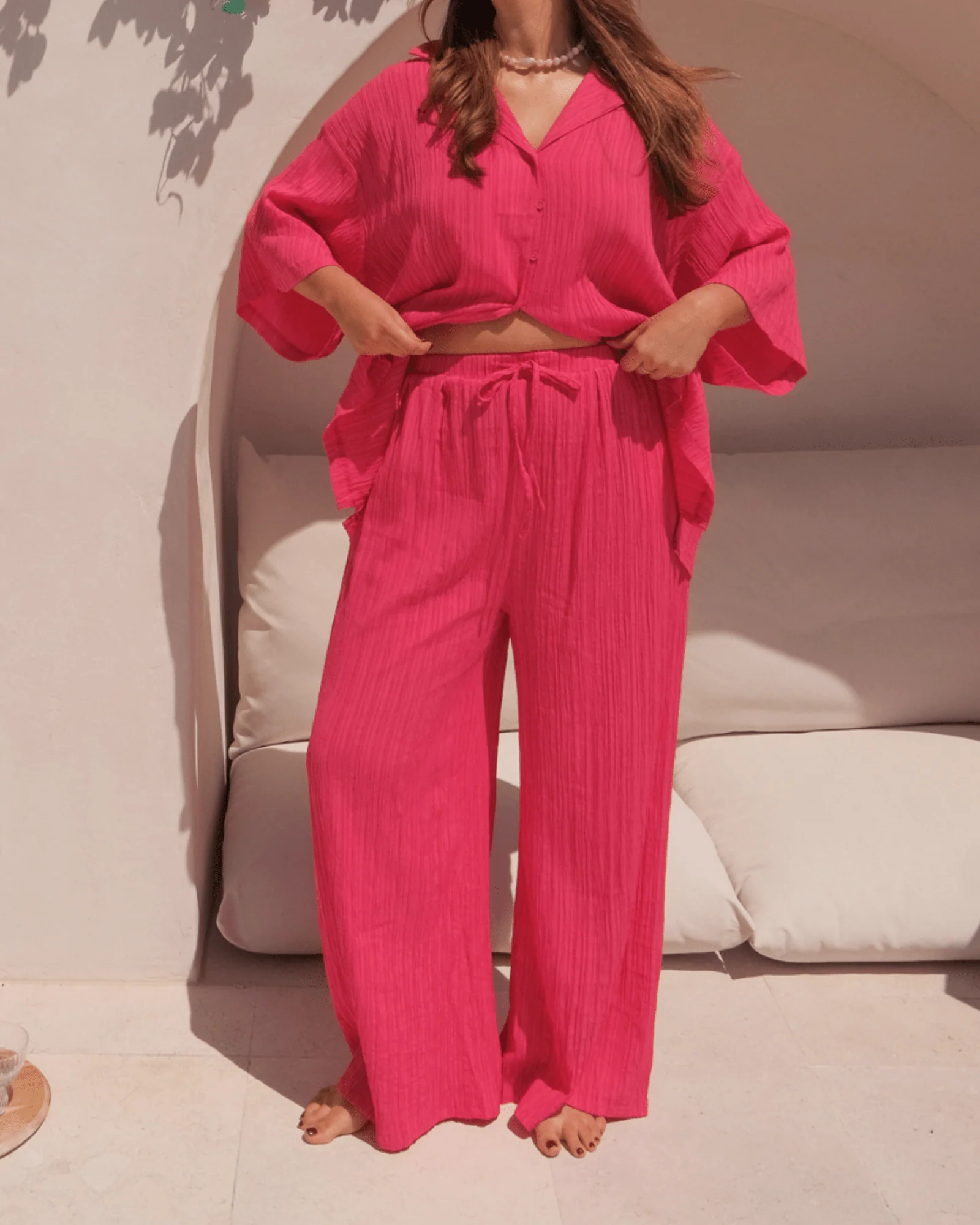 FINAL SALE | Posey Pants | Flamingo Crepe - Image 6