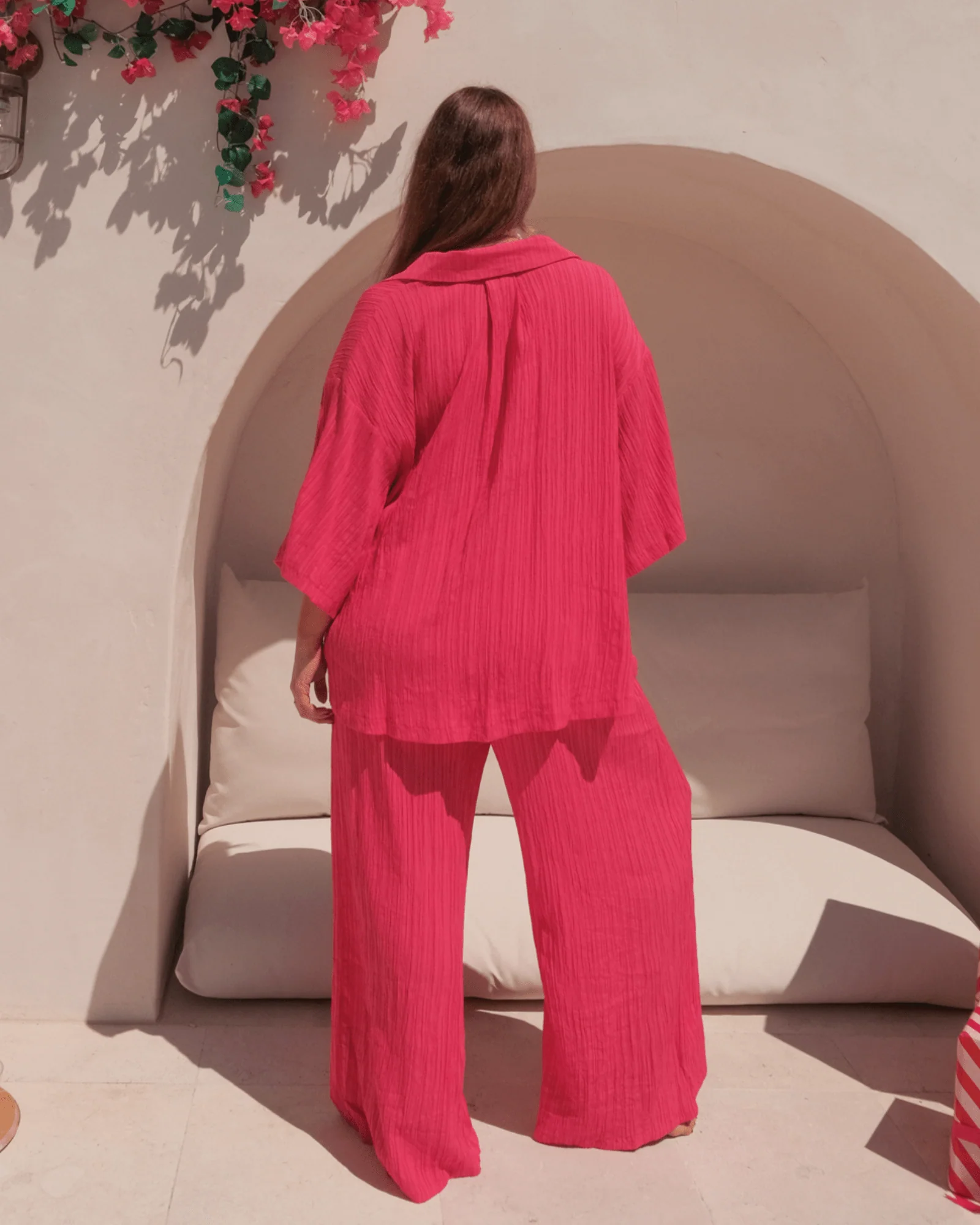 FINAL SALE | Posey Pants | Flamingo Crepe - Image 8