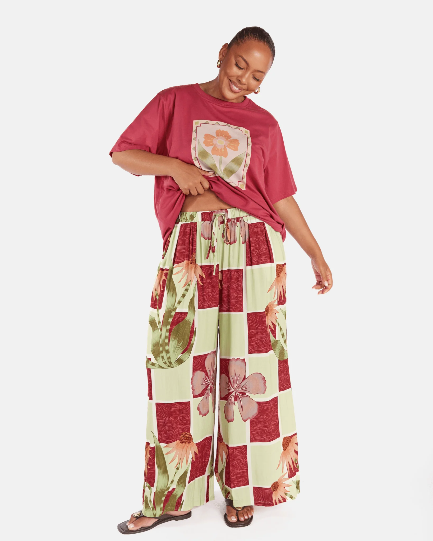 Posey Pants | Flora Tile - Image 2