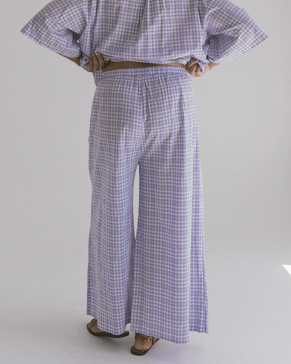 FINAL SALE | Posey Pants | Lavender Gingham - Image 4