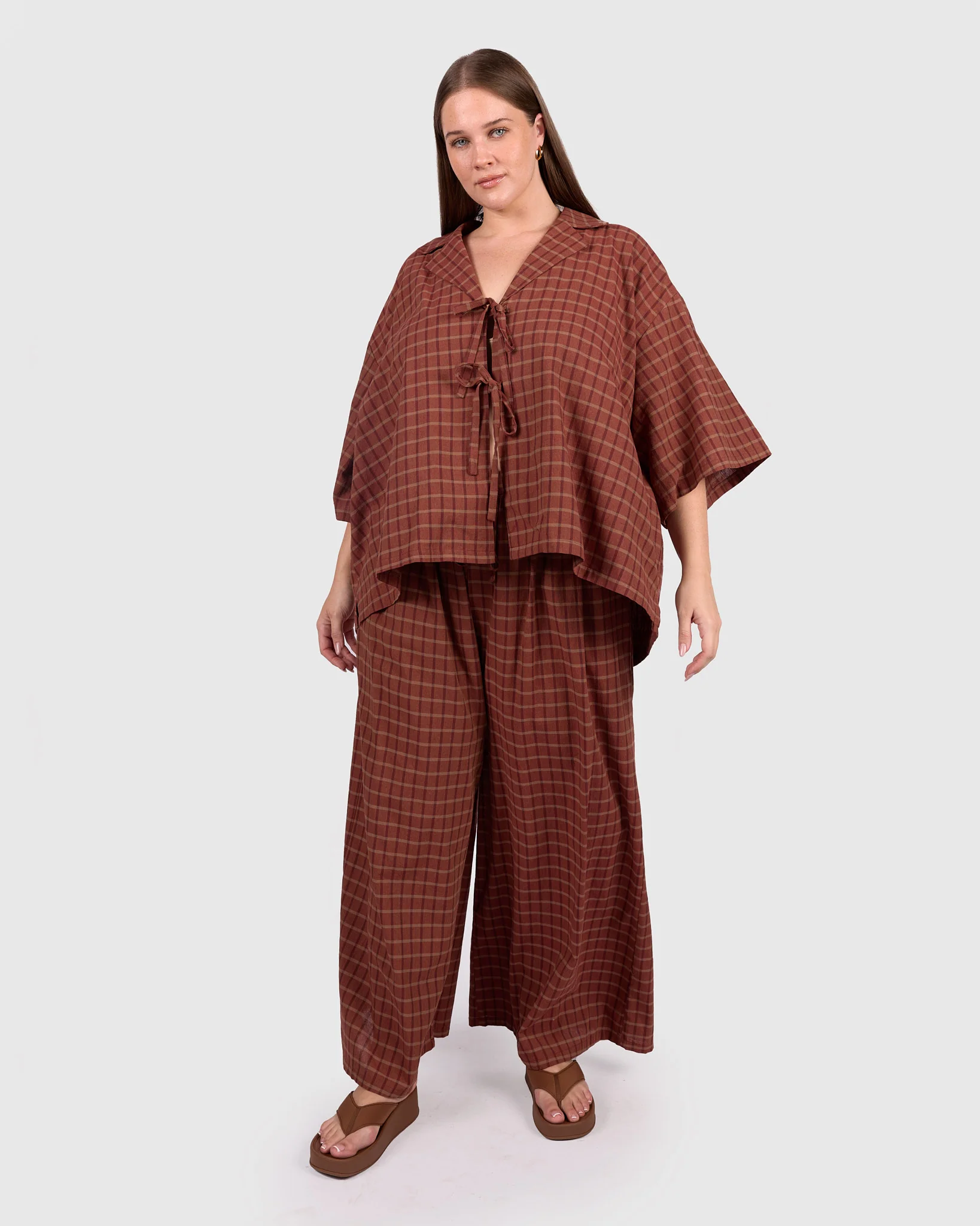 Posey Pants | Maple Gingham - Image 2
