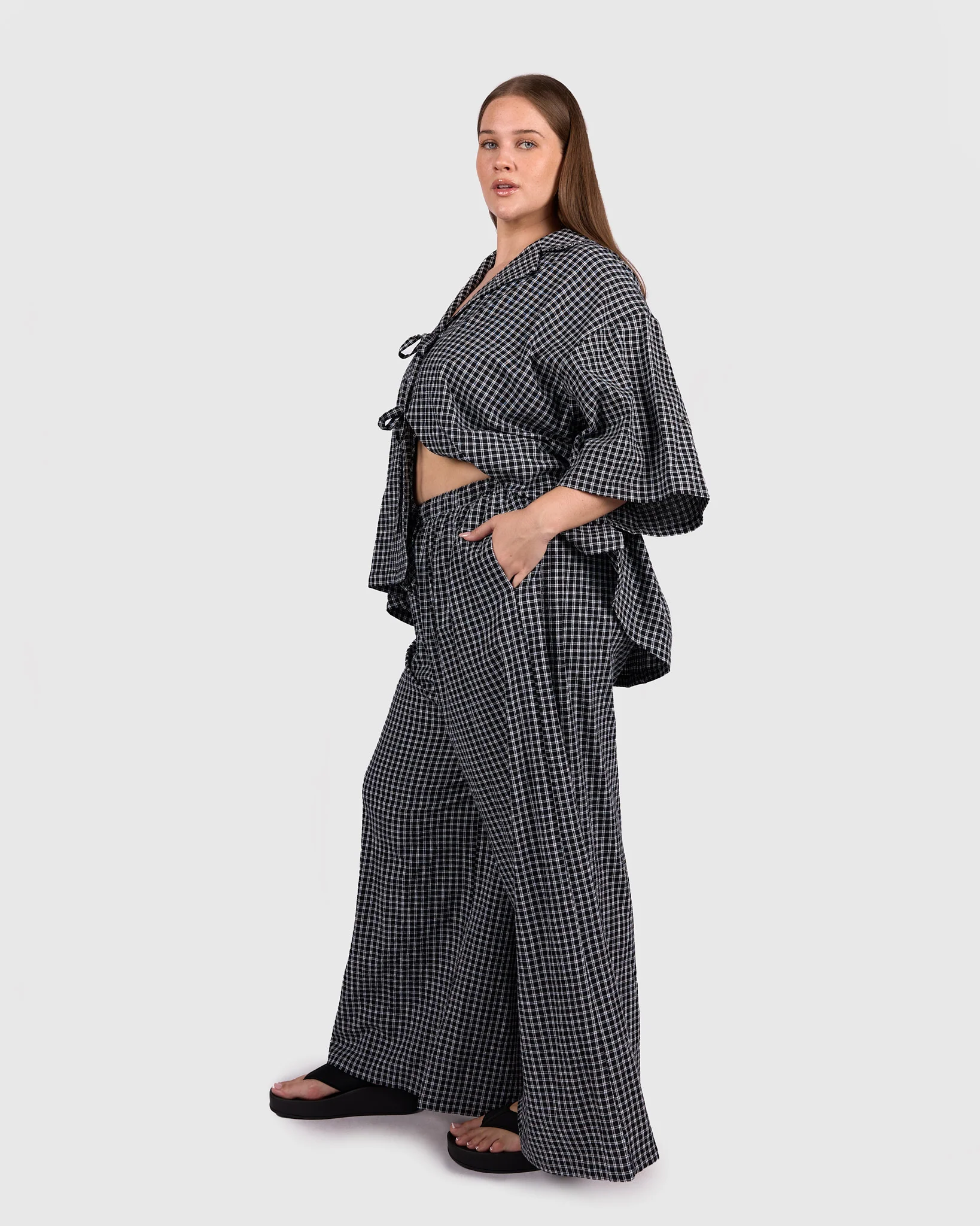 Posey Pants | Midnight Gingham - Image 3