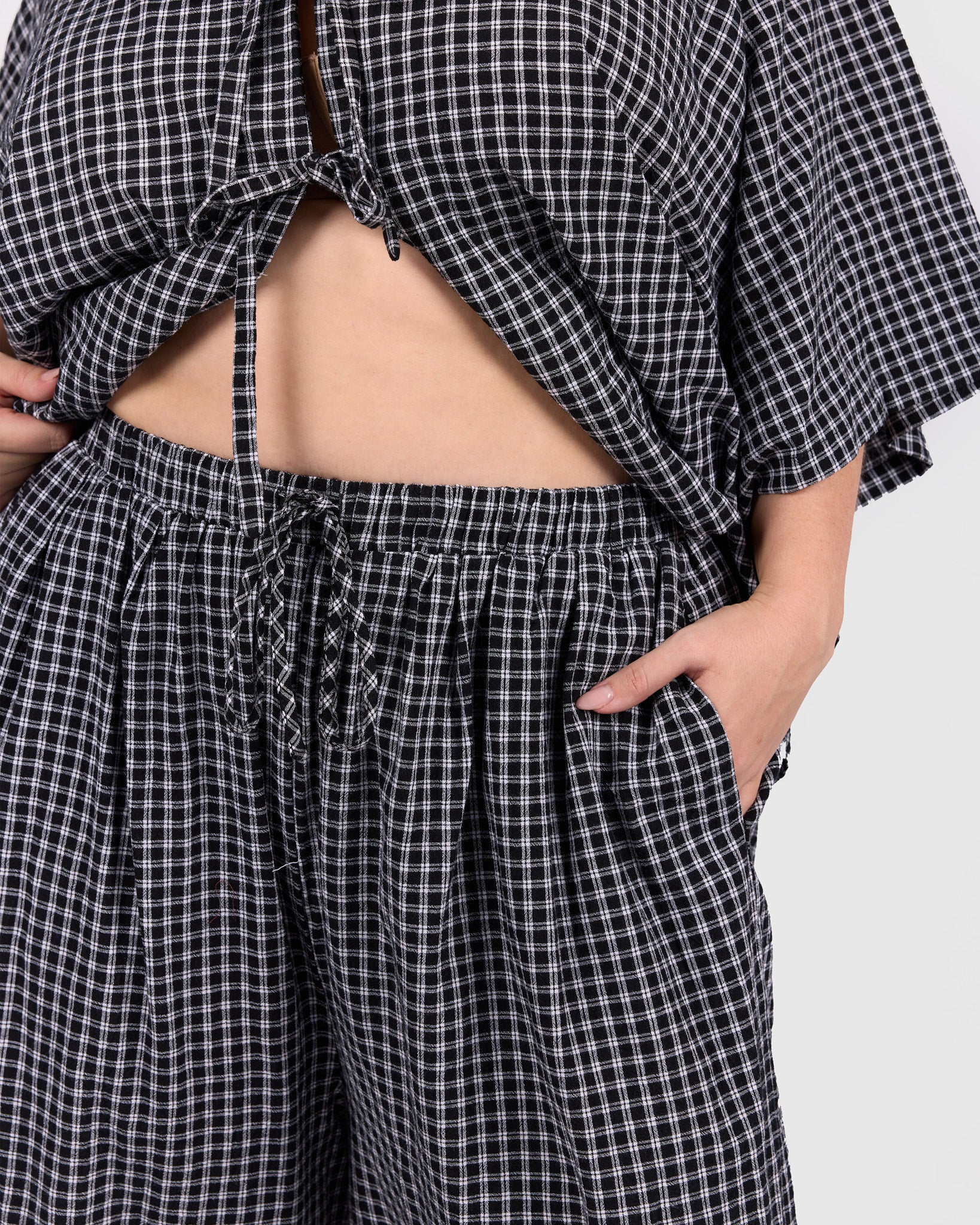 Posey Pants | Midnight Gingham - Image 4