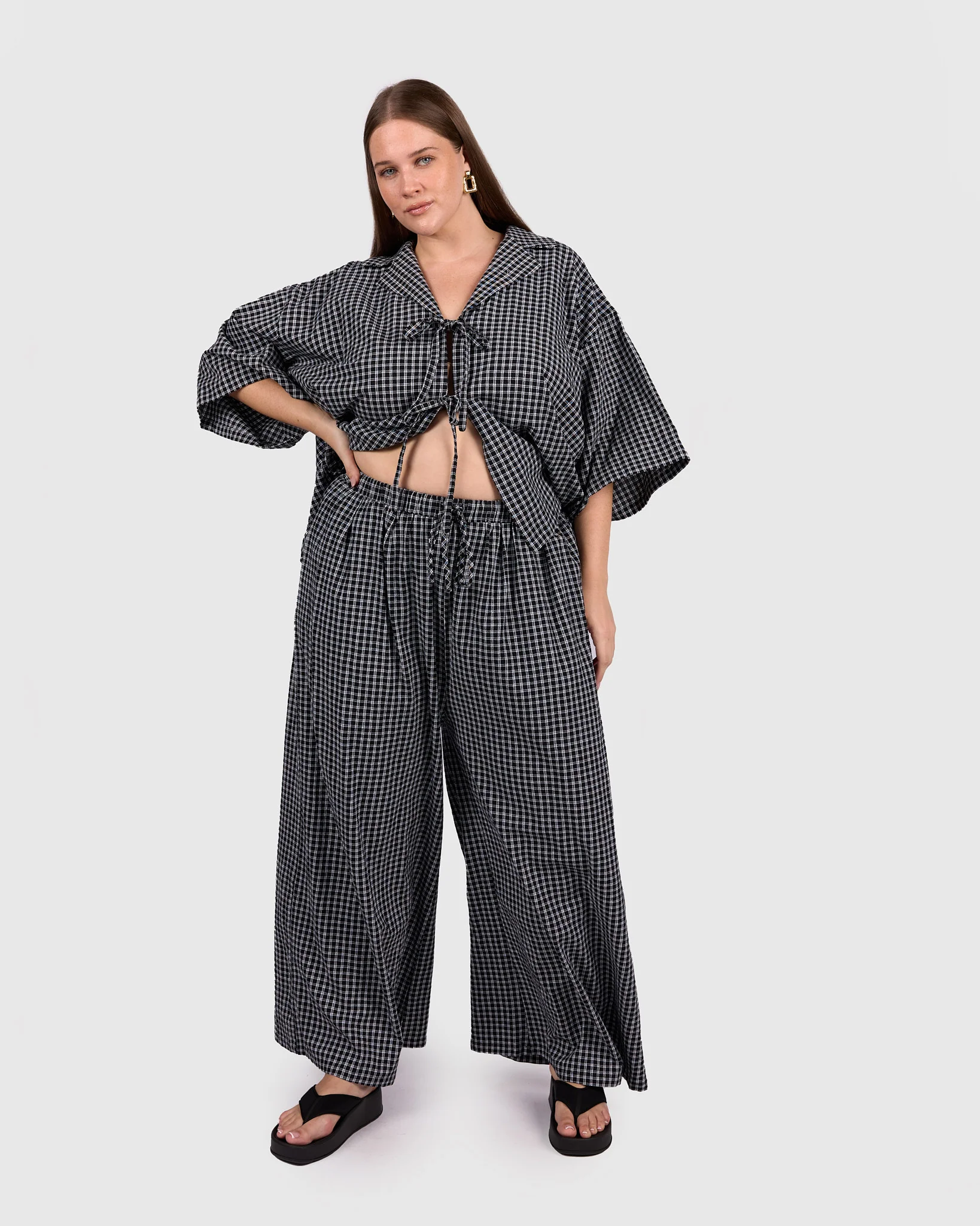 Posey Pants | Midnight Gingham - Image 8