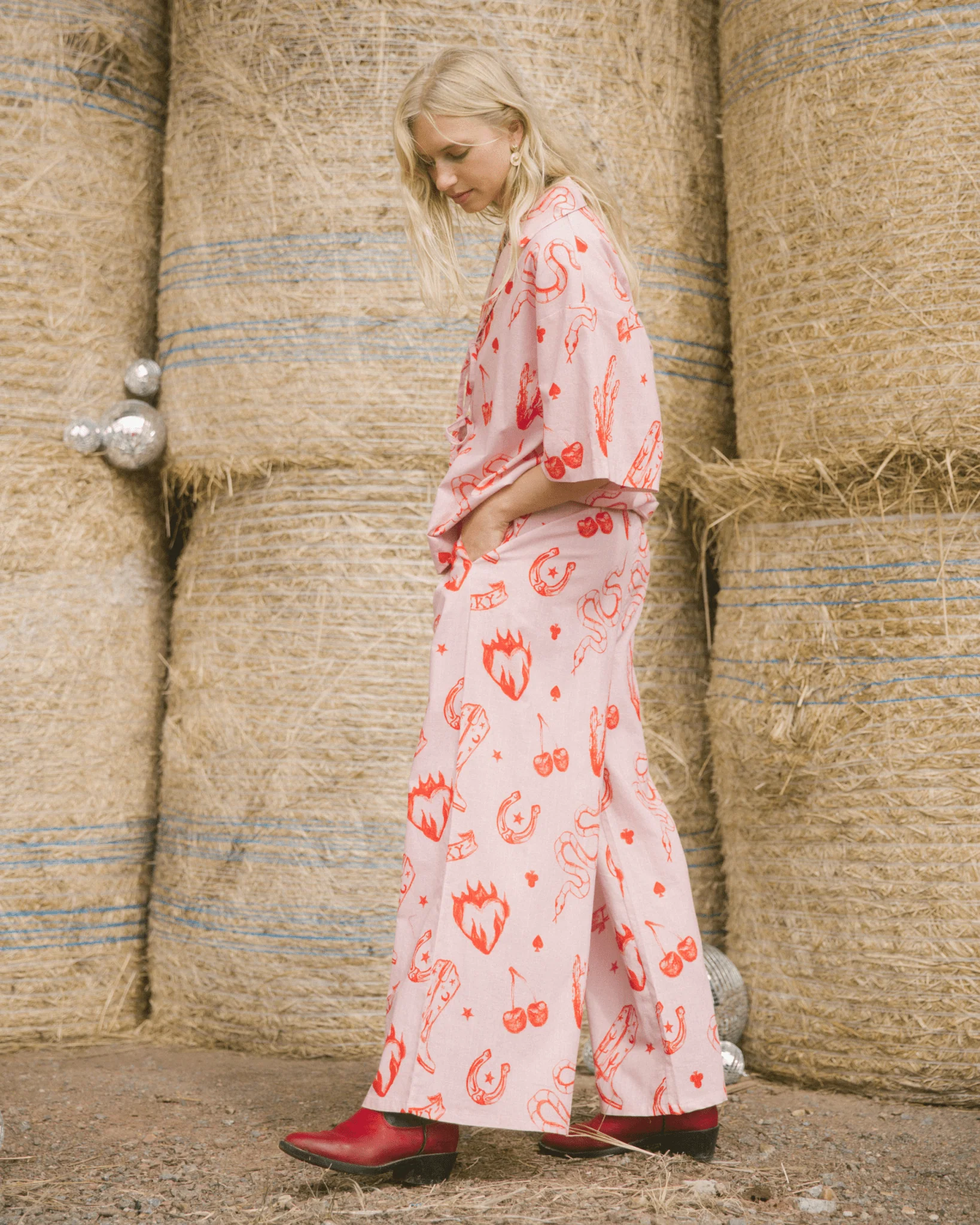 FINAL SALE | Posey Pants | Pink Wildhearts - Image 7