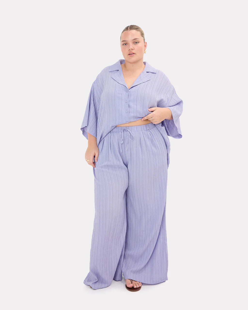 Posey Pants | Purple Crepe