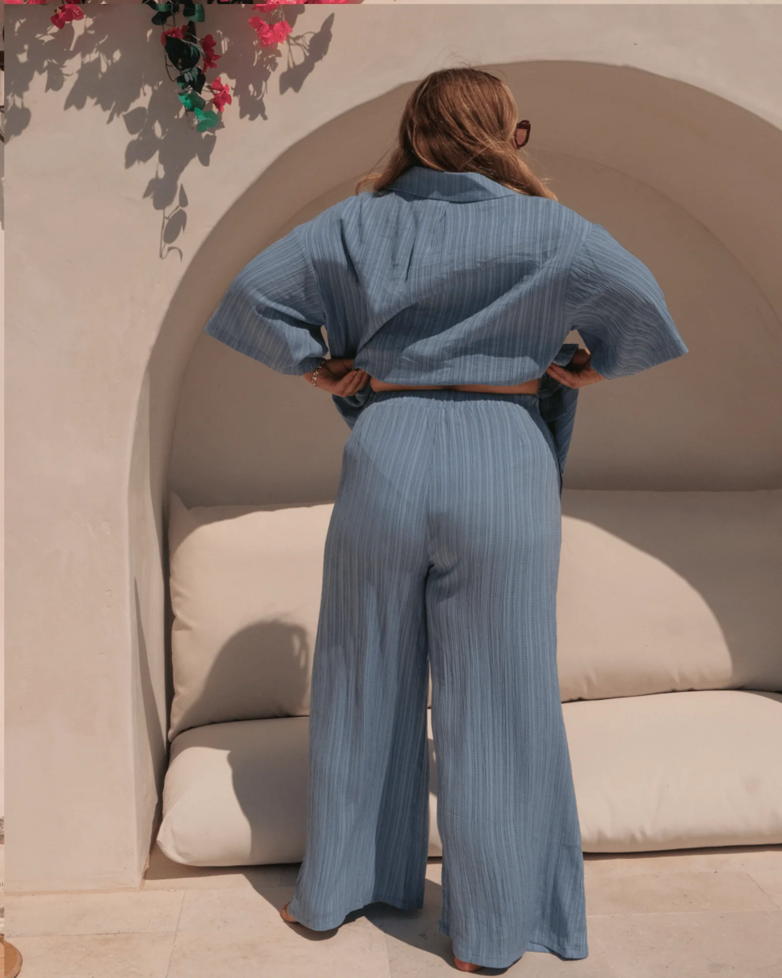 FINAL SALE | Posey Pants | Sky Crepe - Image 10