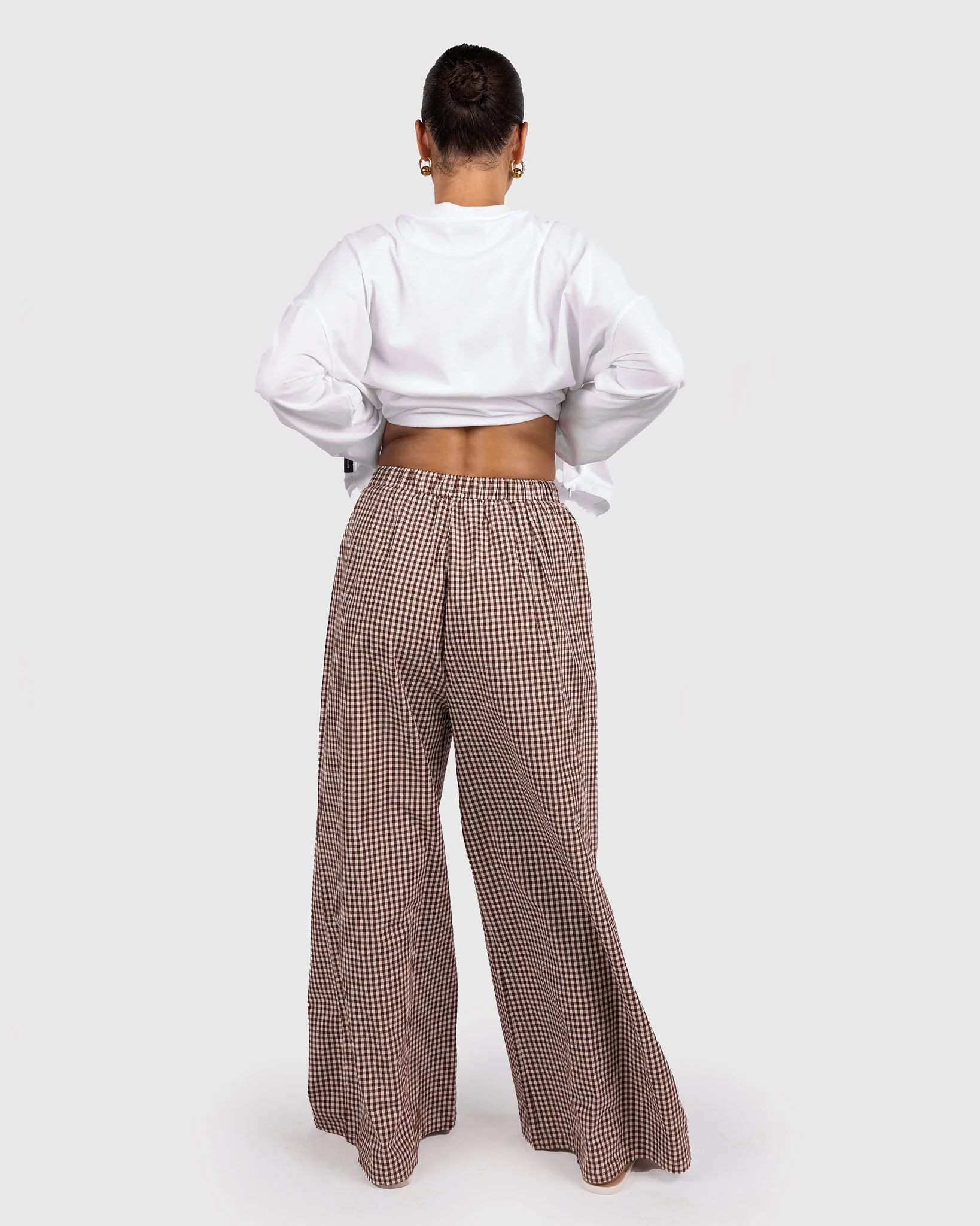 Posey Pants | Toffee Gingham - Image 6